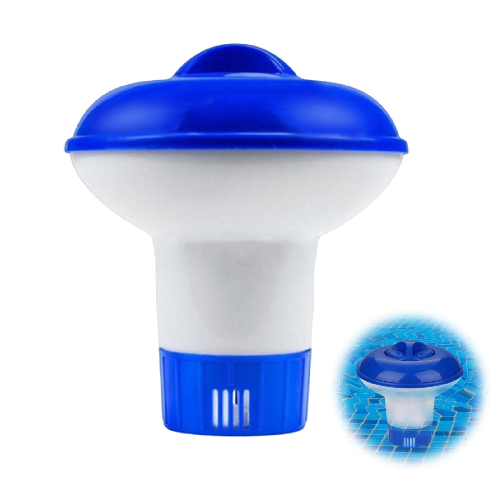 Chlorine Dispenser for Hot Tub,1PCS Chlorine Tablets for Hot Tub,Hot Tub Chlorine Dispenser Floater,Floating Chlorine Dispenser,Hot Tub Accessories for Outdoor Indoor Swimming Pool Spa(12.7 cm)