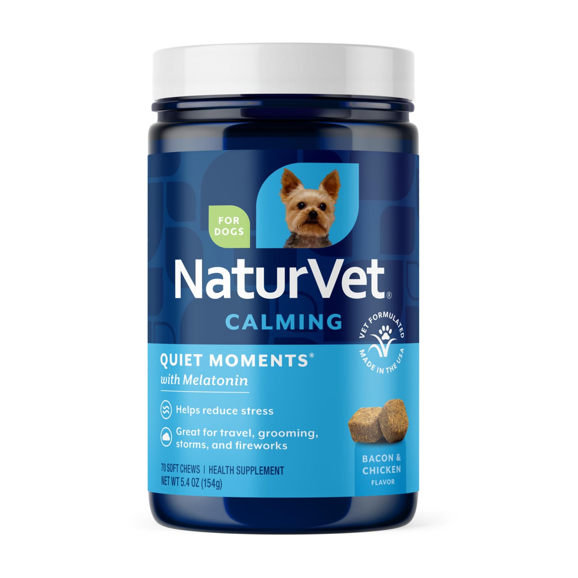 Naturvet - Quiet Moments Calming Aid For Dogs 70 Soft Chews