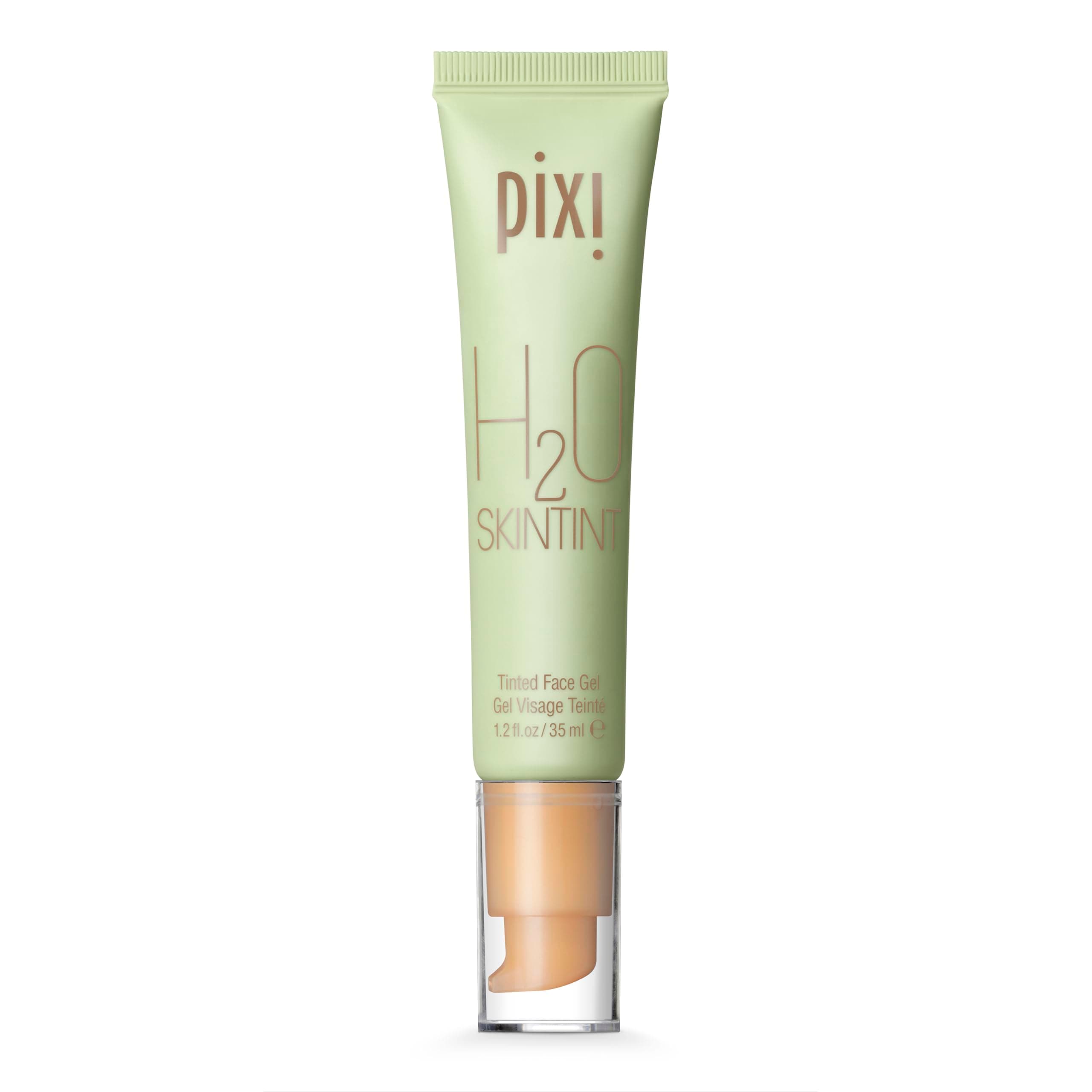Pixi H2O SkinTint | Tinted Gel Moisturiser | Lightweight, Hydrating & Water-Resistant | Evens Tone & Reduces Redness | Nude | 1.2 fl oz/35 ml