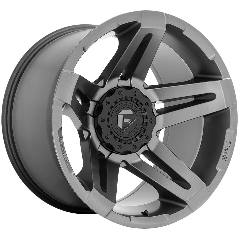 FUEL OFF-ROAD D764 SFJ 22X14, 5X5.0/5.5, 4.55, -75mm MATTE GUN METAL - D76422405745