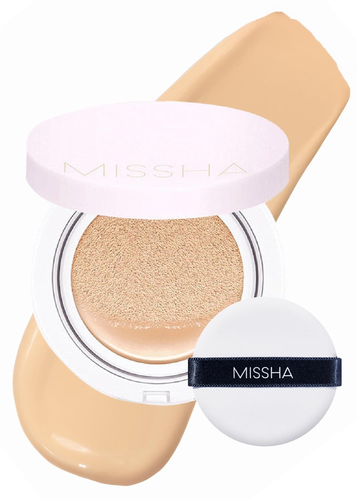 Magic Cushion Foundation No.23 Natural Beige for light with neutral skin tone - Flawless Coverage, Dewy Finish, Easy Application for All Skin Types