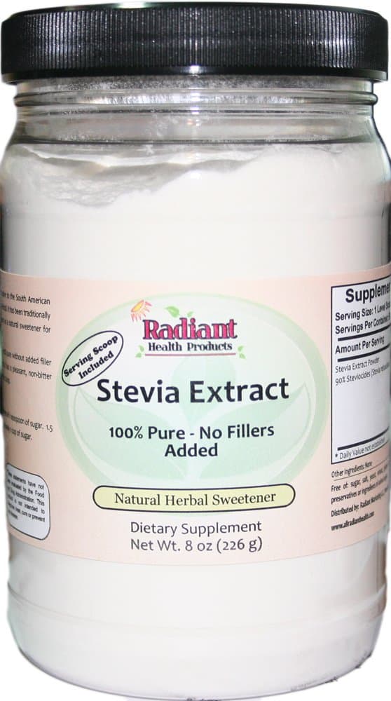 Stevia Extract 8 Oz - 100% Pure - No Fillers