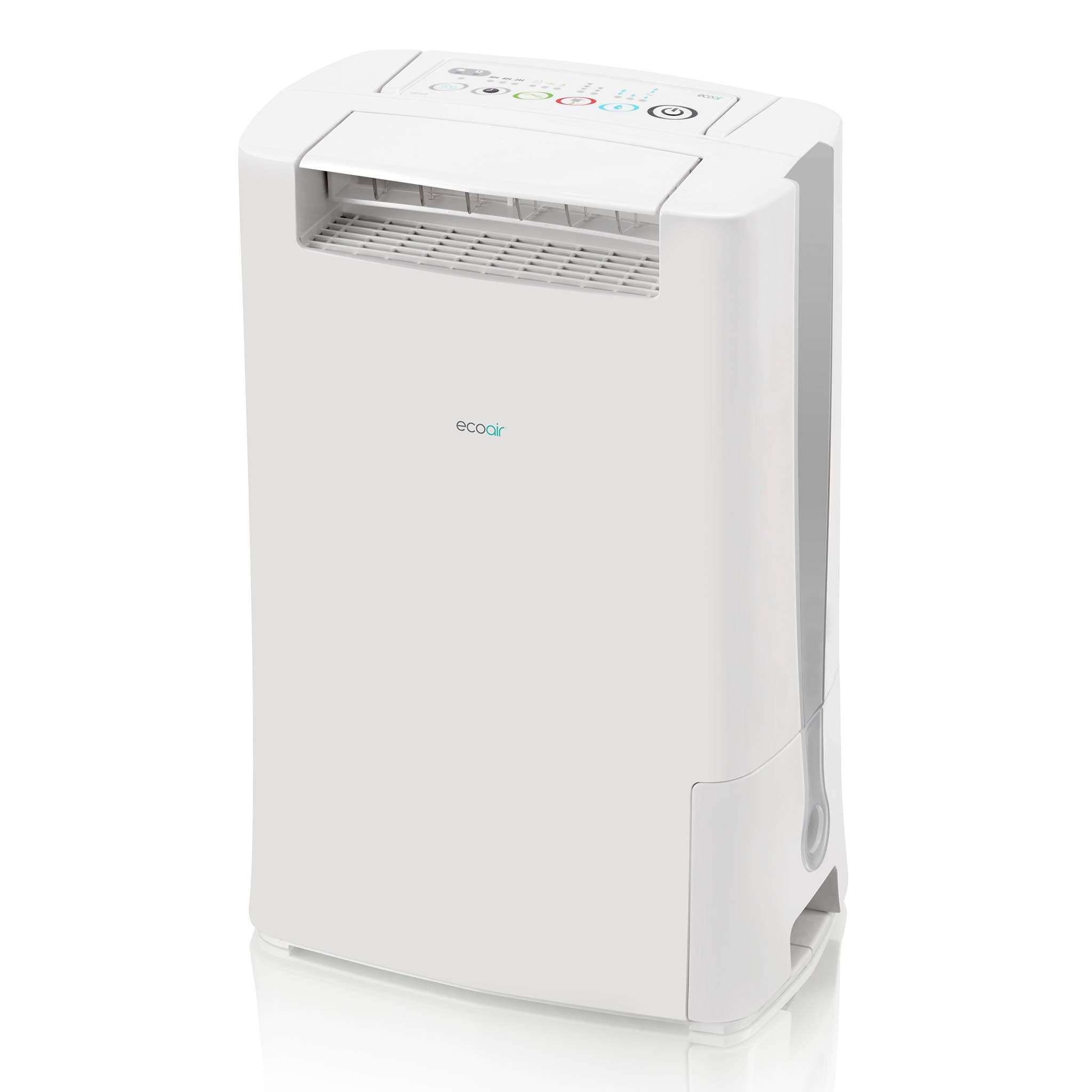 EcoAir DD128 Red Desiccant Dehumidifier with Ioniser and Silver Filter, 8 litres Day