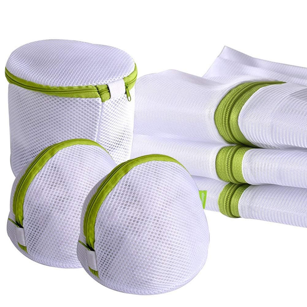 Stangent 6Pcs/sets Mesh Laundry Bags for Travel Women Bra Underwear Hosiery Saver Protect Wash Bag Zipper Bra Bag Essential Laundry Bag Set