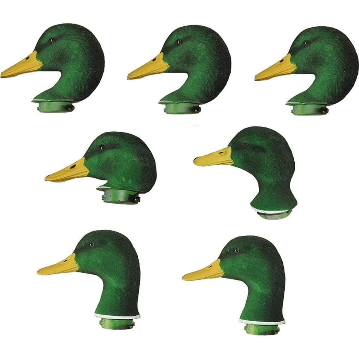 Dakota Decoys X-Treme Mallard Flocked Head Replacements 7pk