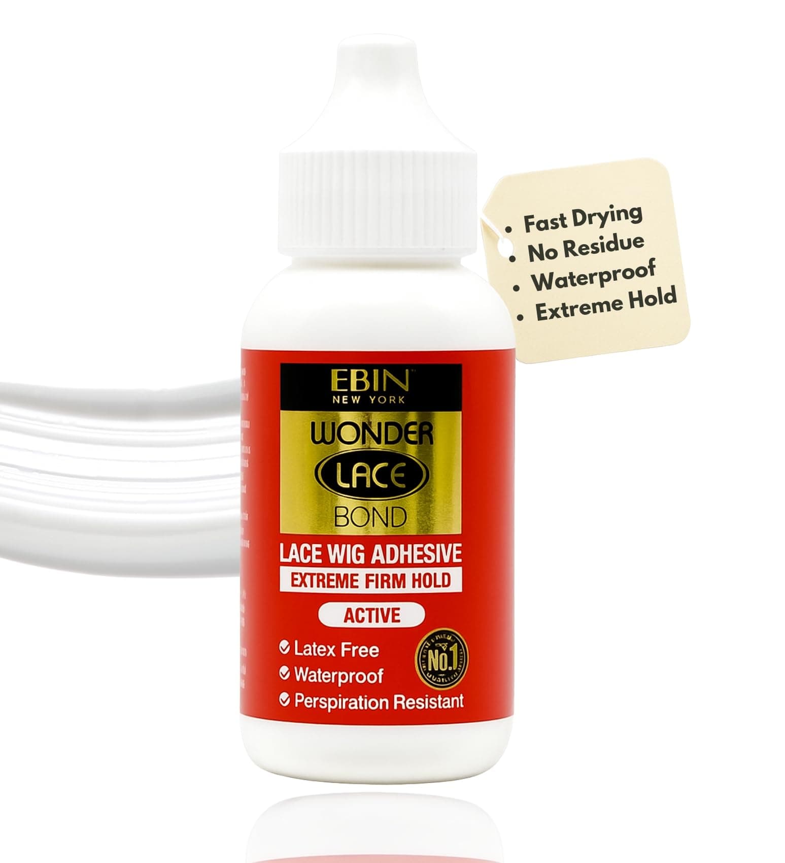 Wonder Lace Bond Wig Adhesive: Extreme Hold Invisible Bonding Glue for Secure, Natural-Looking Poly and Lace Wigs | 1.18oz Waterproof, Latex-Free