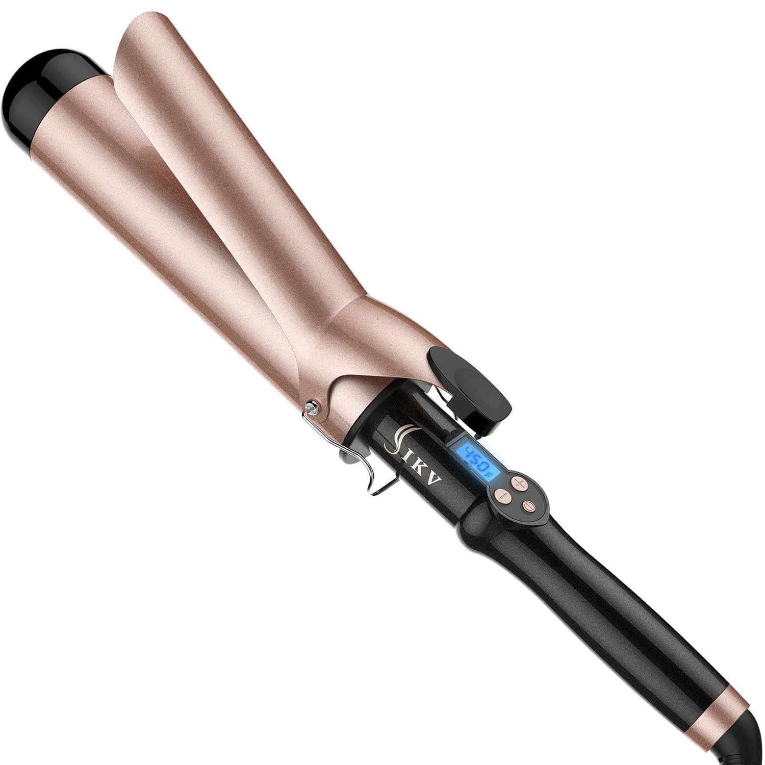 50mm Extra Long Barrel Curling Iron for Long Hair,2 Inch Large Barrel Curling Wand Ceramic Tourmaline Dual Voltage