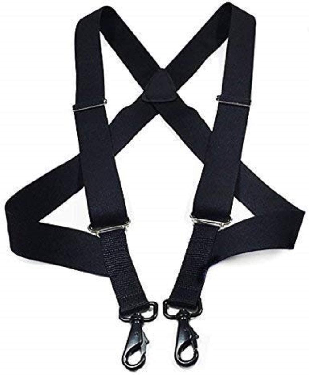 Shirt Lock Undergarment Suspenders | Heavy Duty Elastic Belt Suspenders | Slim and Hidden Accessory