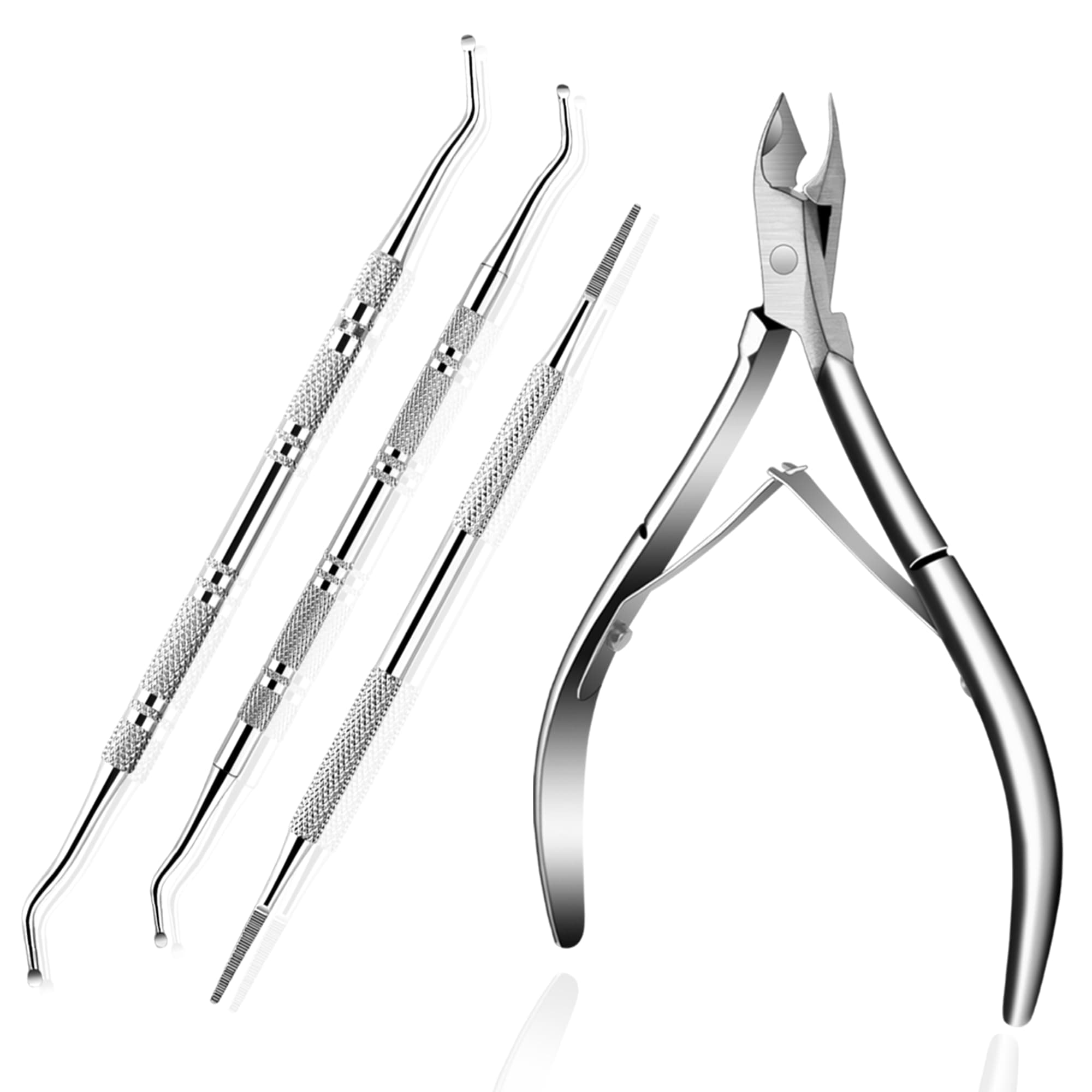Ingrown Toenail Tool Kit: Ingrown Toenail Clippers, Ingrown Toenail File and Lifters, Under Nail Cleaner - Professional Pedicure Tools Set for Effective Treatment