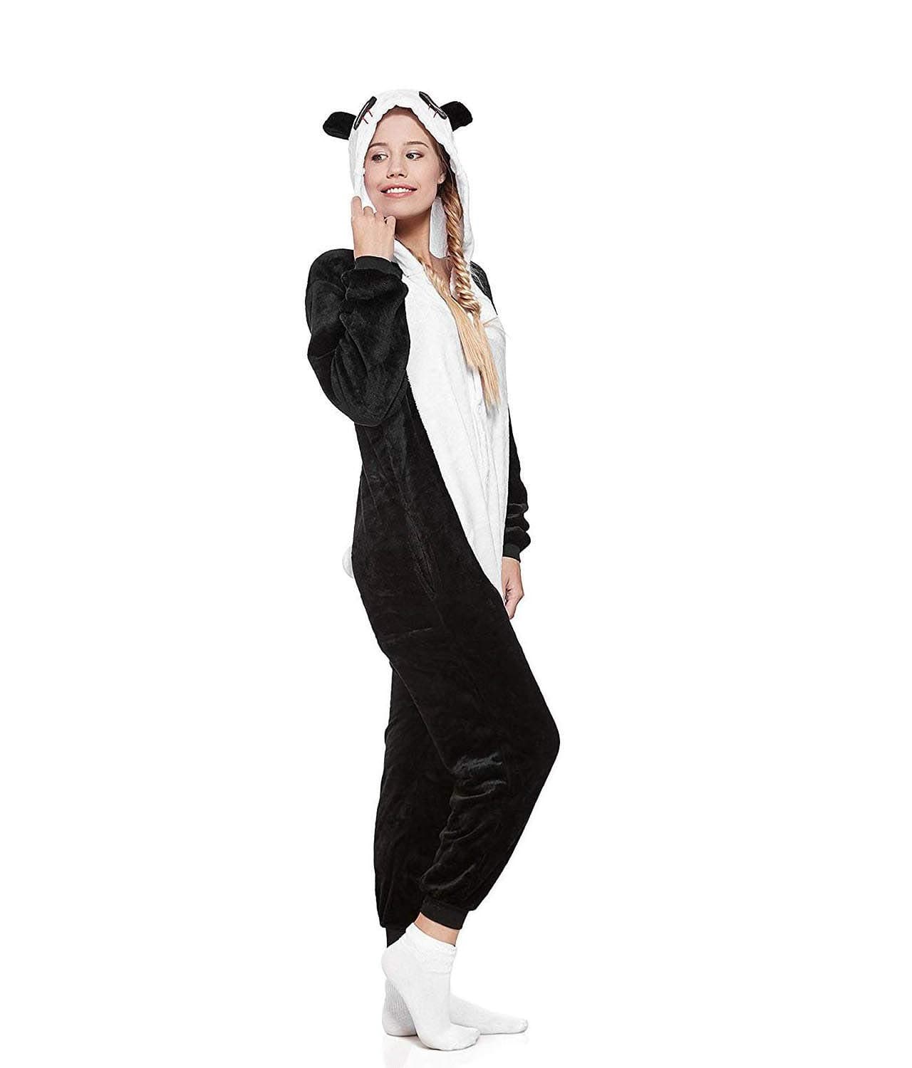 Size L Unisex-Adult Sleepsuit Costume Cosplay Lounge Wear Kigurumi Onesie Pajamas Panda