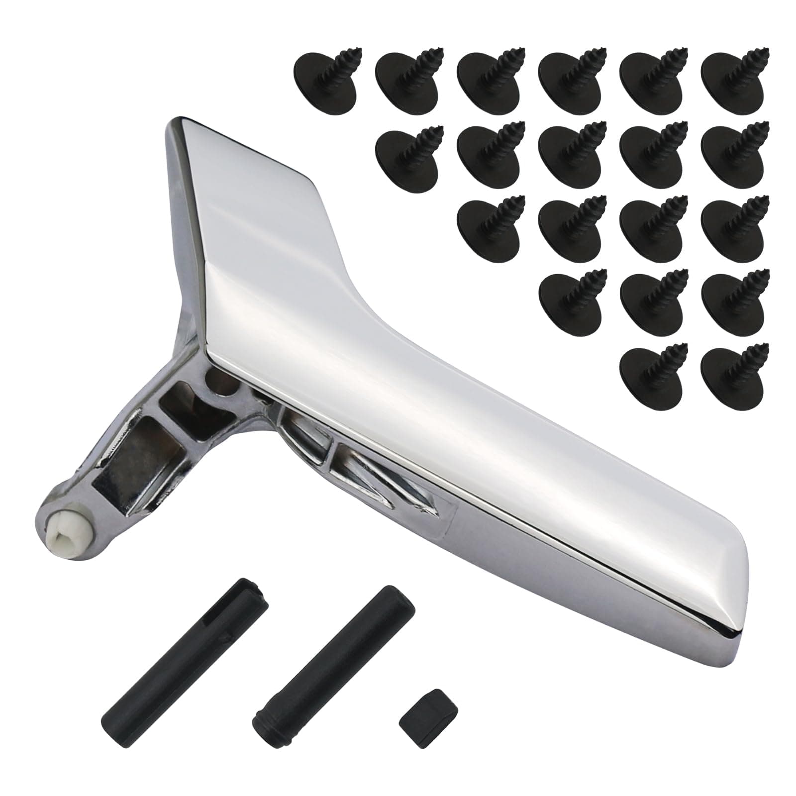 Metal Interior Door Handle Repair Kit (Chrome) | Compatible with Mercedes Benz W204 X204 C230 C250 C280 C300 C350 C63 GLK250 GLK280 GLK300 | Inside Inner Front or Rear Left Driver Side Door Lever