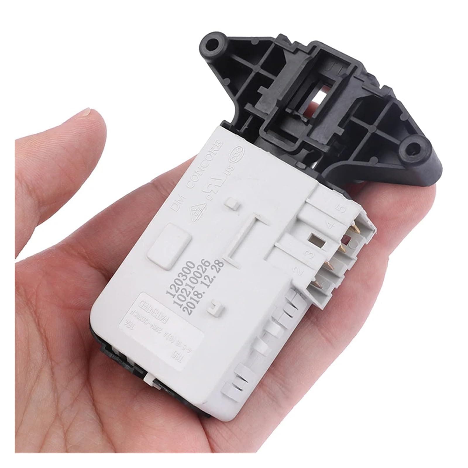 Washing Machine Replacement Part Electronic Door Lock Delay Switch，Compatible for Skyworth，Compatible for Daewoo F751202ND F801202ND F801207ND