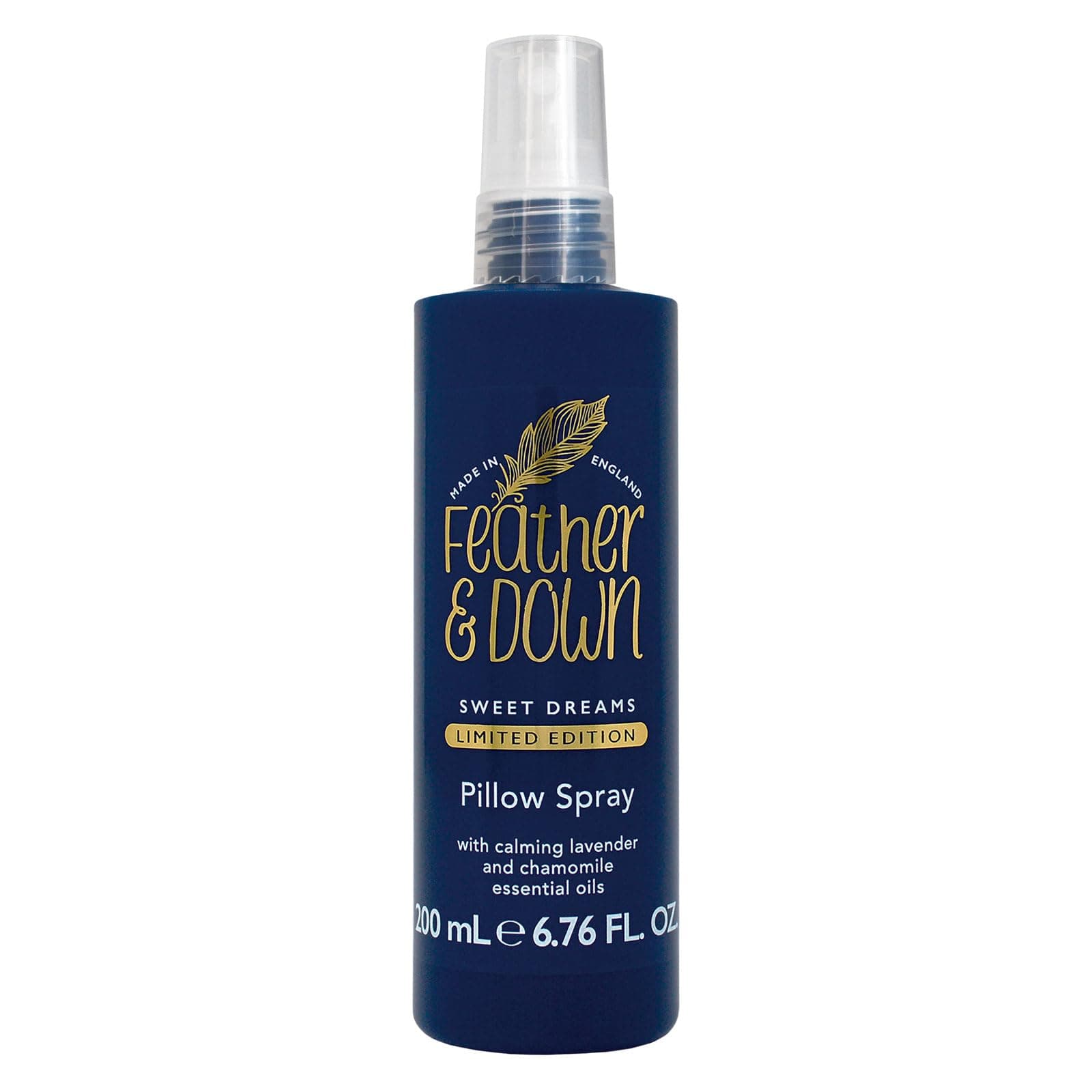 Feather & Down Sweet Dreams Limited Edition Pillow Spray (200ml) - with Calming Lavender & Chamomile Essential Oils. Encourages Calm, Tranquillity & a Restful Night's Sleep. Cruelty Free.