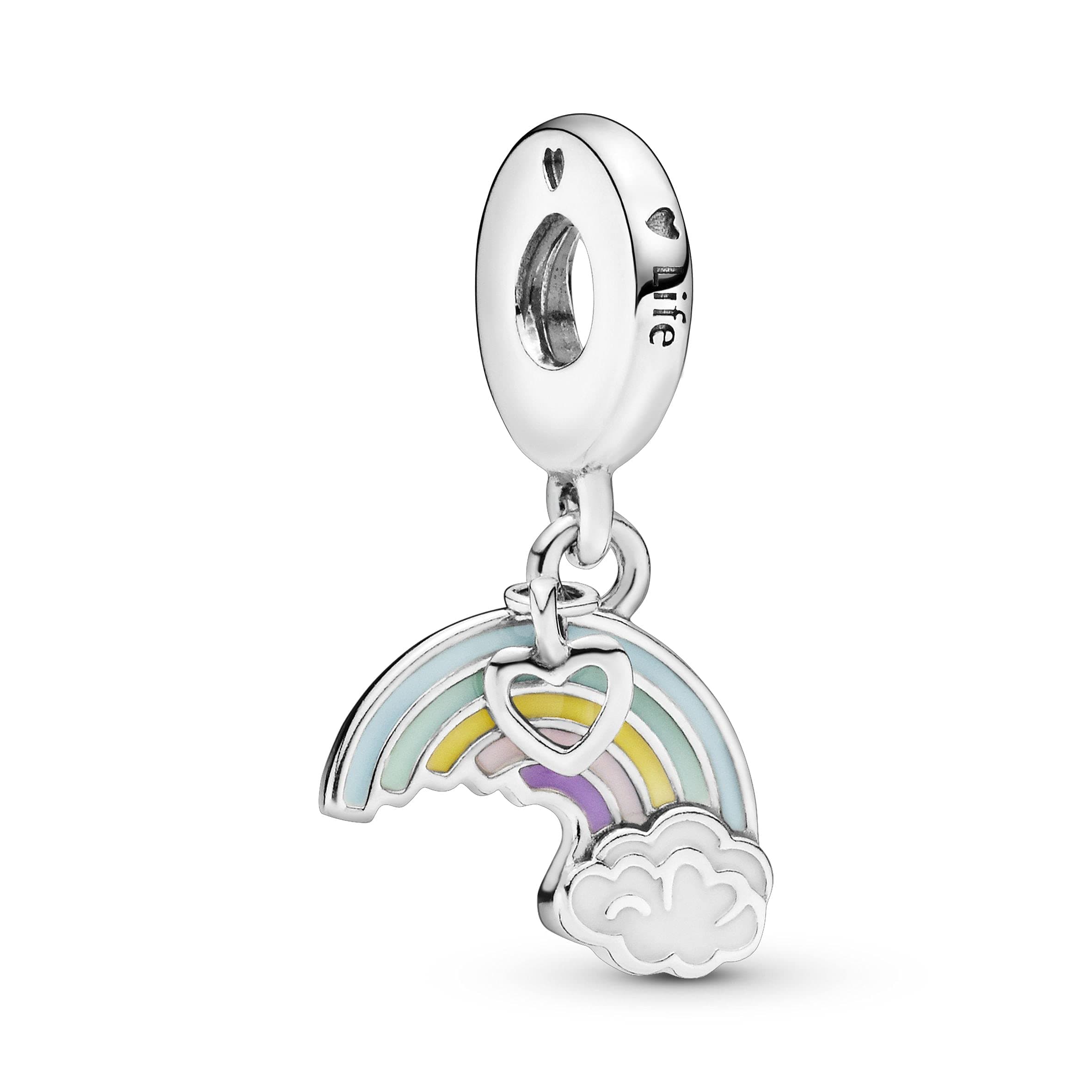 PANDORA PANDORA Rainbow of Love Charm, Mixed Enamel, 797016ENMX