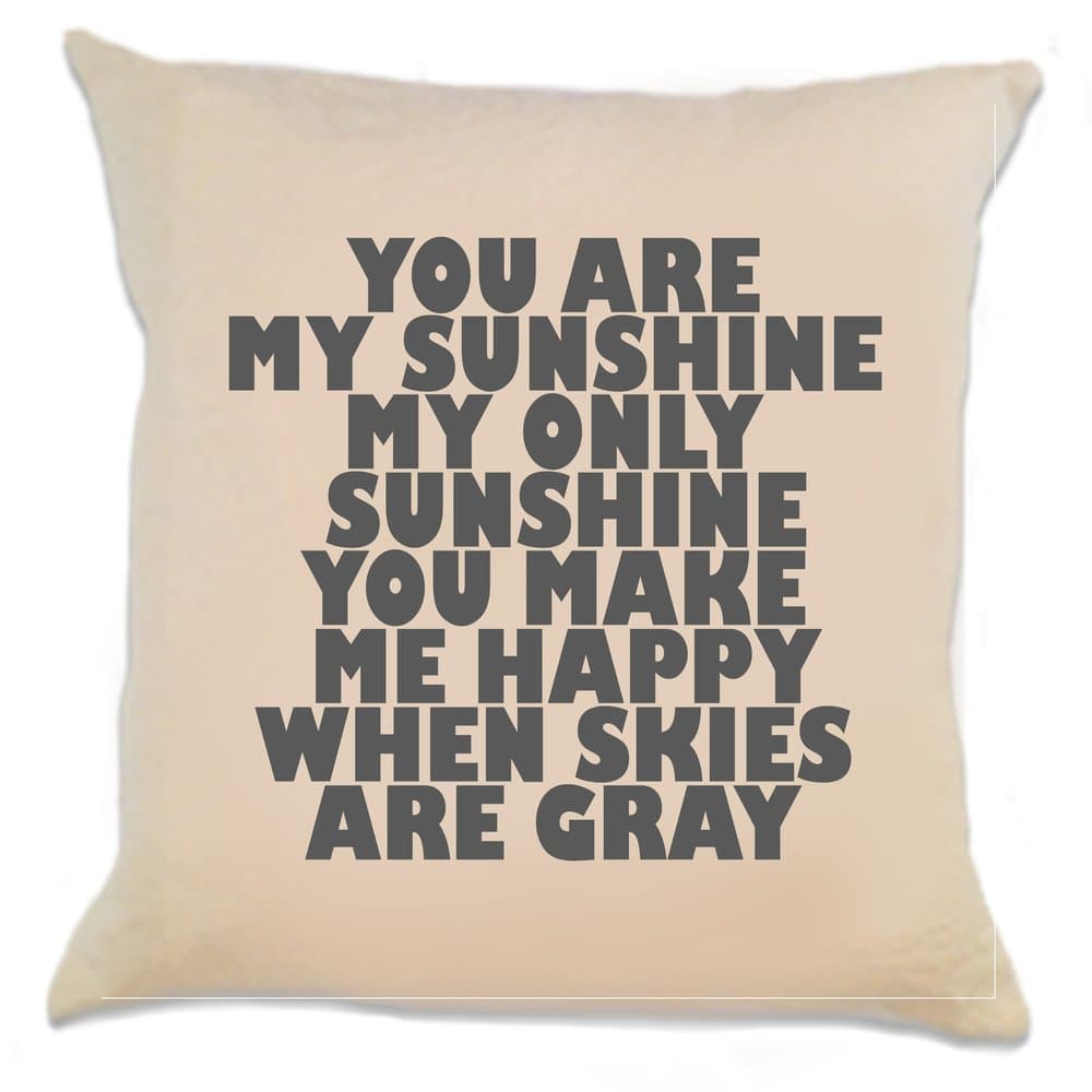 You are My Sunshine 12 x 12 Inch Decorative Pillow