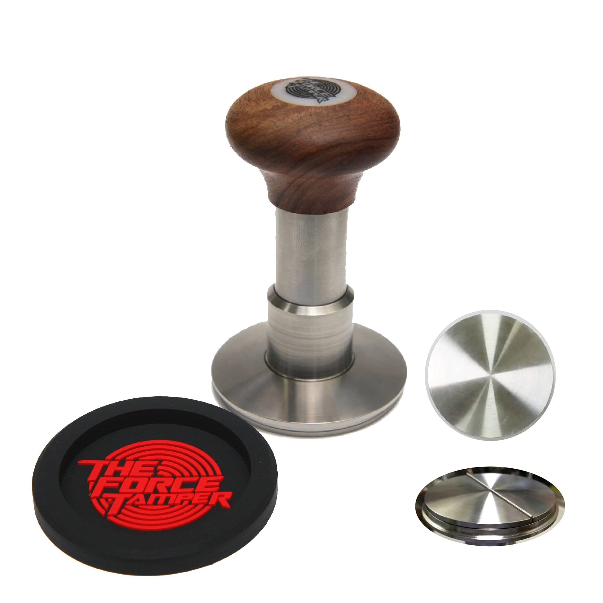 KuGuoThe Force Tamper - Automatic Impact Coffee Tamper - Adjustable Const Pressure and Autoleveling Flat-Distribute Set (Jelly, 58.35mm)