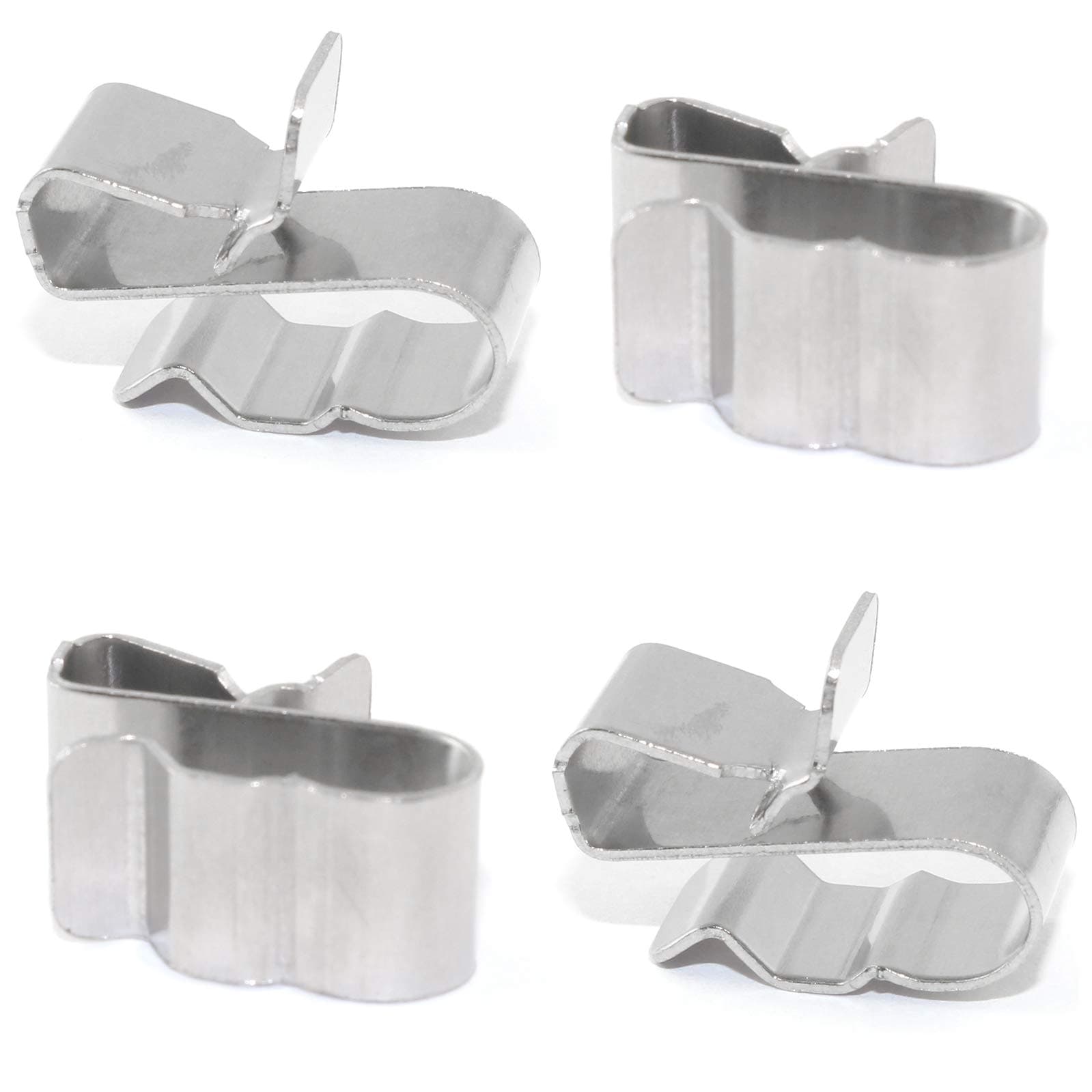 25PCS Stainless Steel Sunrunner Photovoltaic Cable Clips Trailer Frame Wire Clamp Clips
