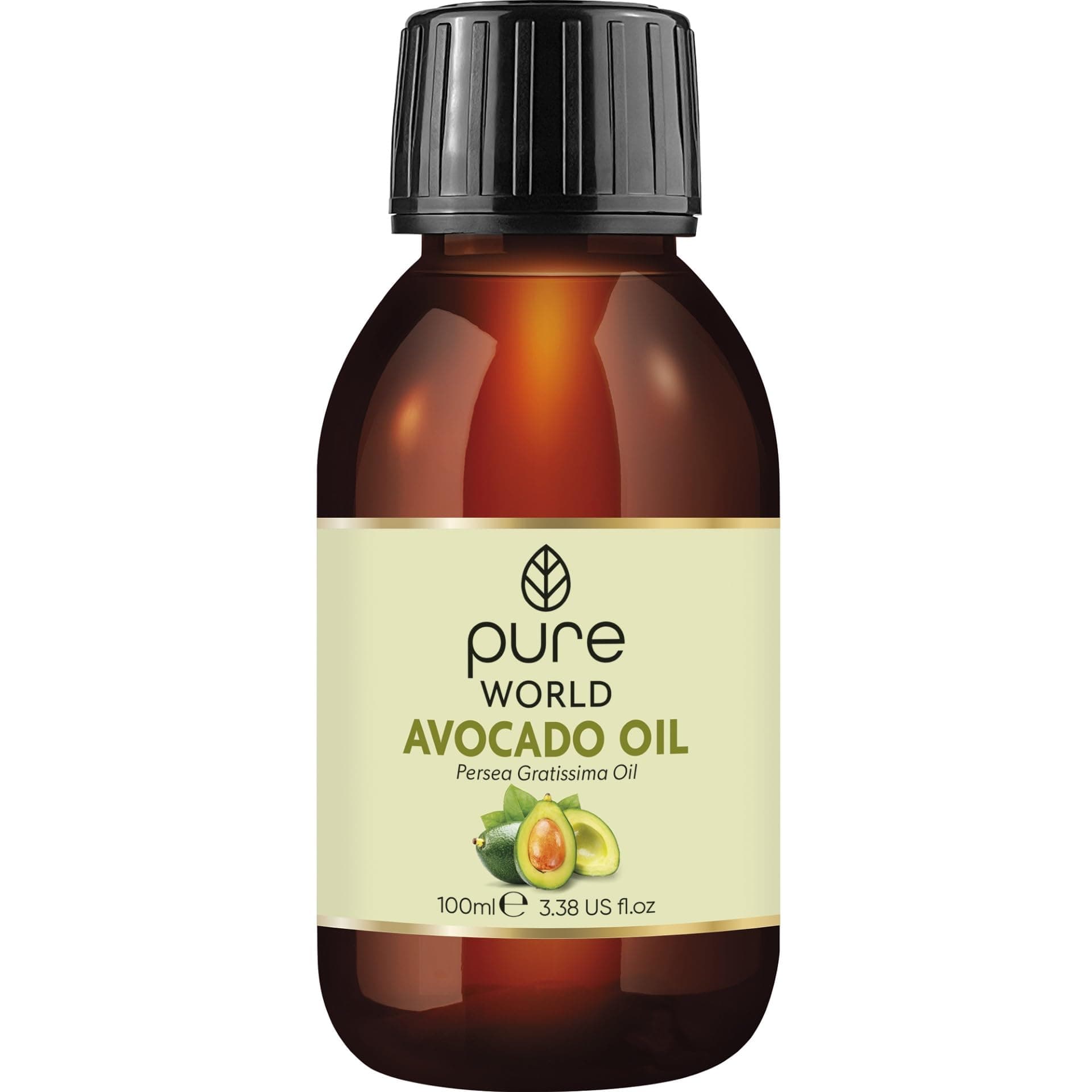 Pure World Avocado Oil 100ml 100% Pure and Natural Cold Pressed Premium Quality Avocado Oil Skin, Edible
