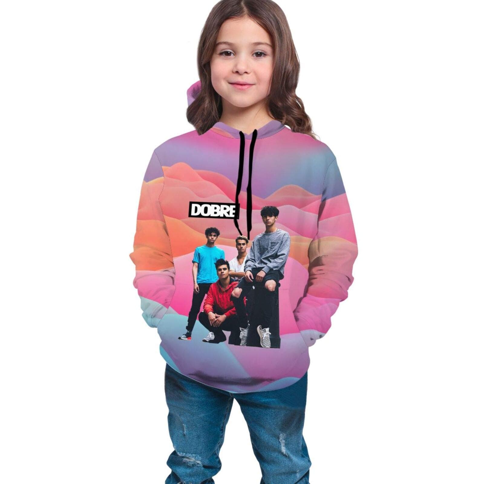 Girls Hoodies Lucas Dobre Brothers Logo Merch Clothes for Youth Boys Long Sleeve Pullover Sport Sweatshirt W/Pocket