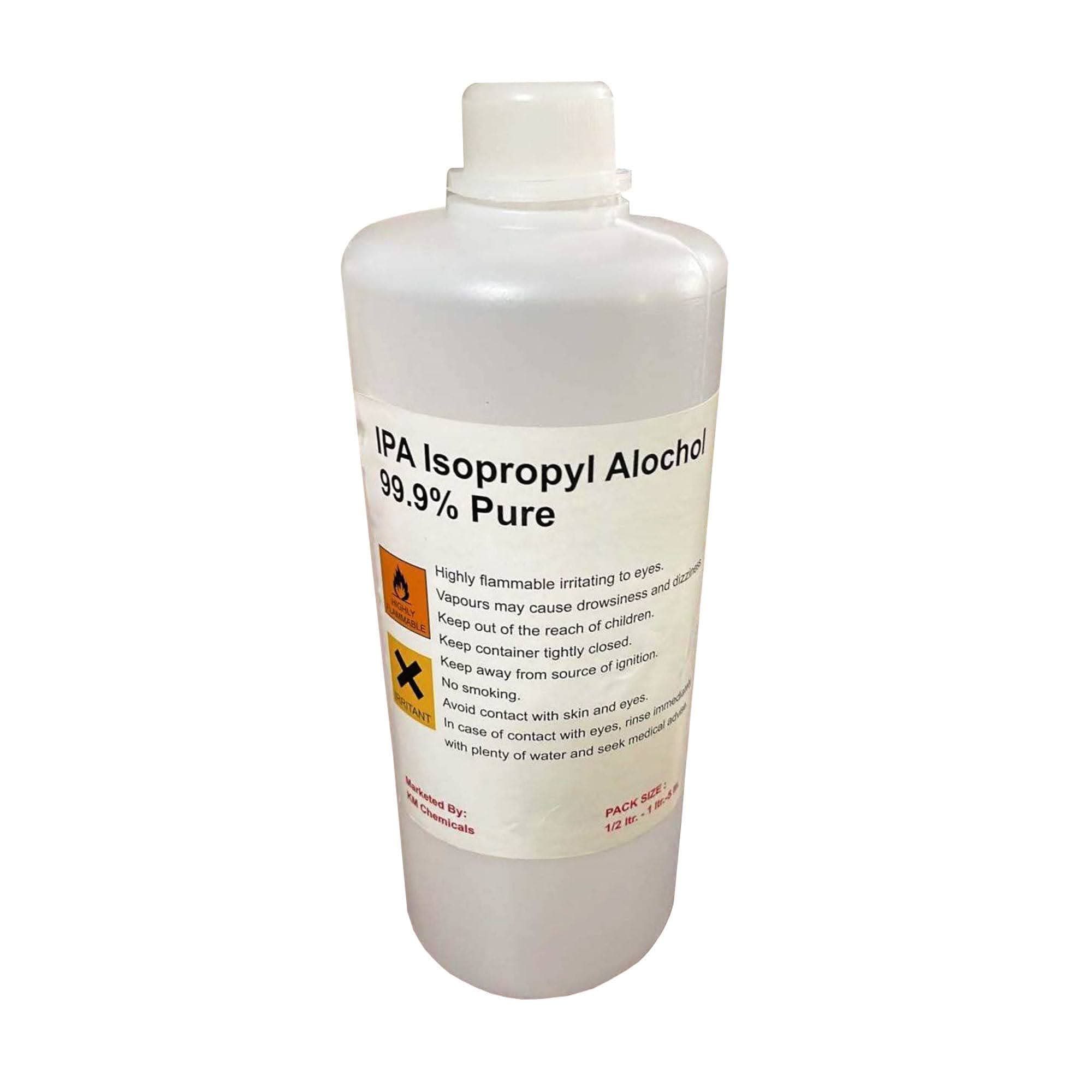IPA 99% ISOPROPYL Alcohol 1 Liter for Cleaning of Mobiles/Laptops/LCD Monitors & Electronic Boards - Transparent