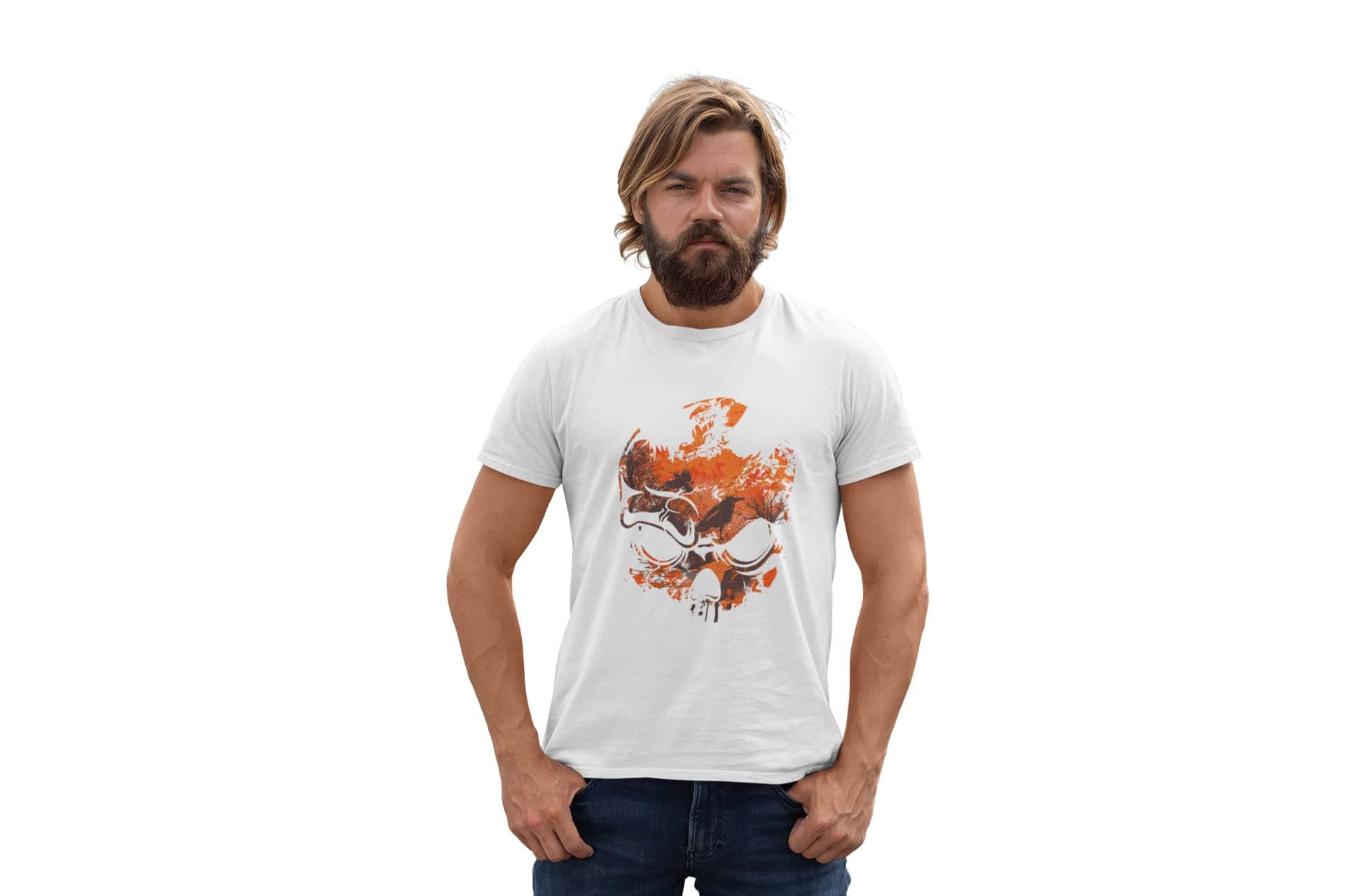 Classy CreationSkull Graphic Art - Printed T-Shirts - Men's Stylish Clothing - Cool tees for Boys