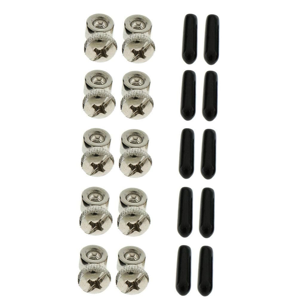 5 Sets Replacement Jump Rope Adjustable Screws End Caps for Speed Cable Jump Ropes Parts Accessory