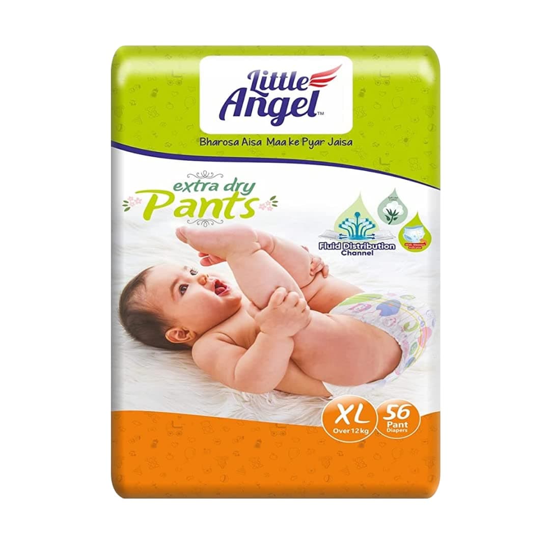 Little Angel Baby Diaper Pants, X-Large - 56 Units