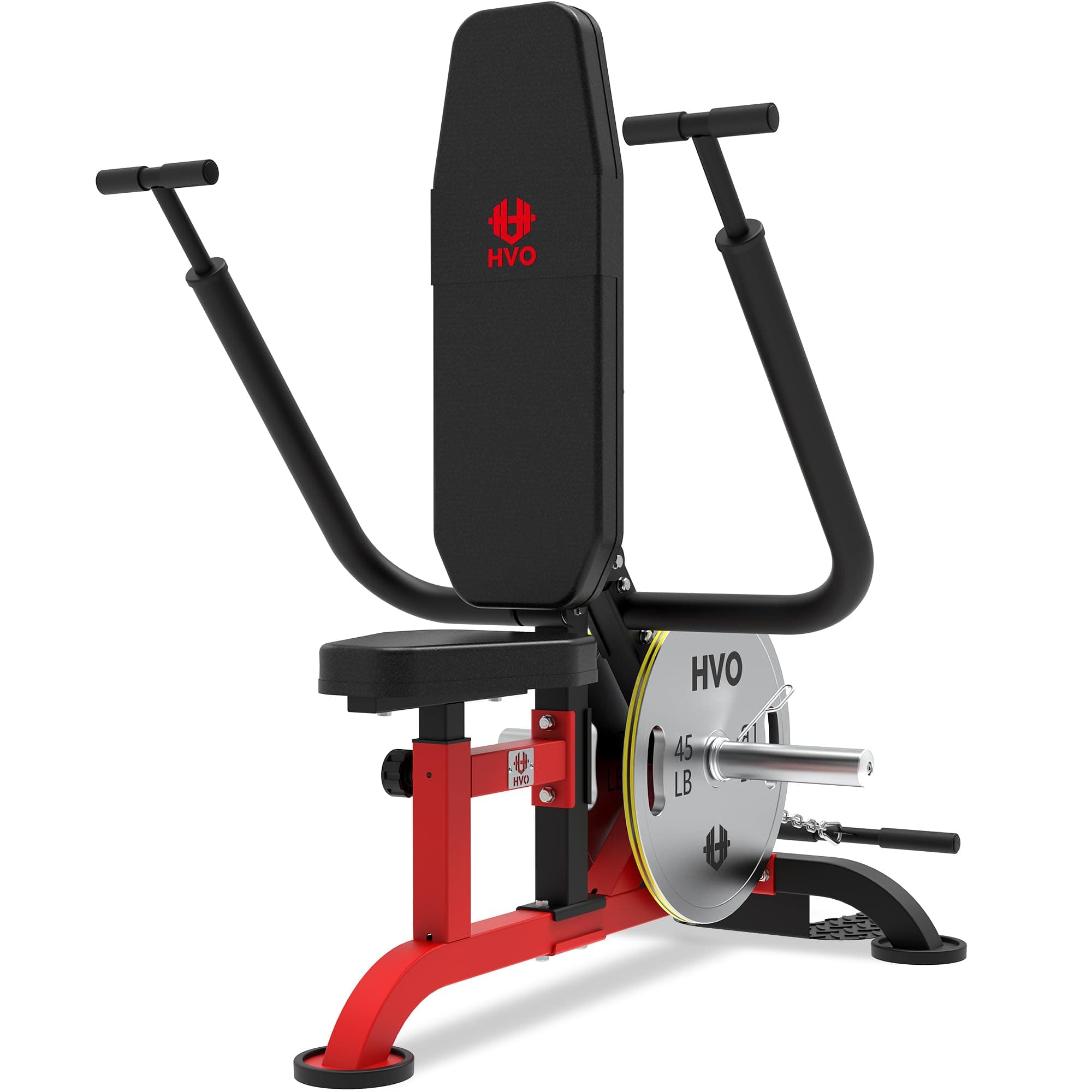 HVO Seated Dip Machine Tricep: Dip Machine Exercise for Biceps Plate Loaded Home Gym Strength Training Equipment
