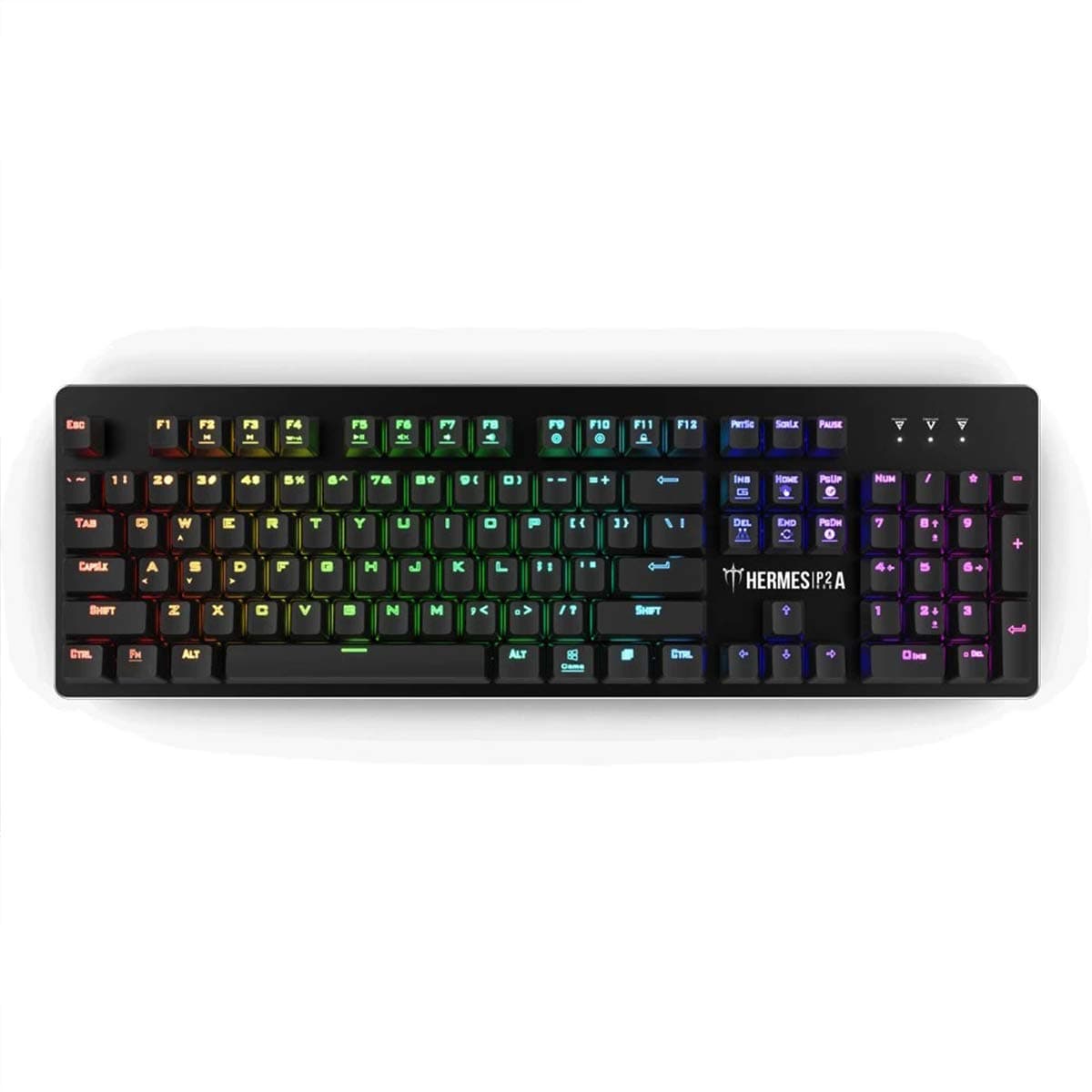 GAMDIASHermes P2A RGB Optical Mechanical Gaming Keyboard with 12 Built-in Lighting Effects 8 Multimedia Keys 4 Instant Lighting Effects Hotkeys
