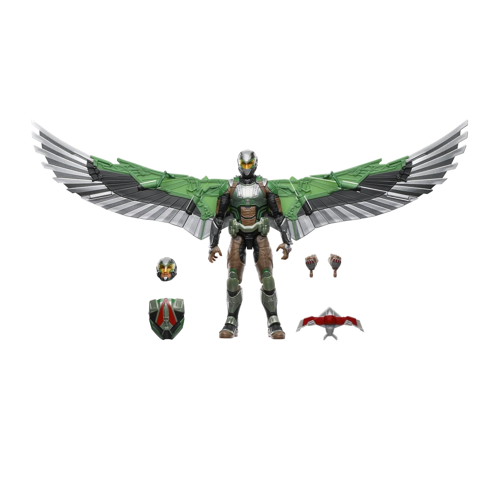 Legends Series Falcon, Captain America: Brave New World Deluxe 15-cm Action Figure, Green