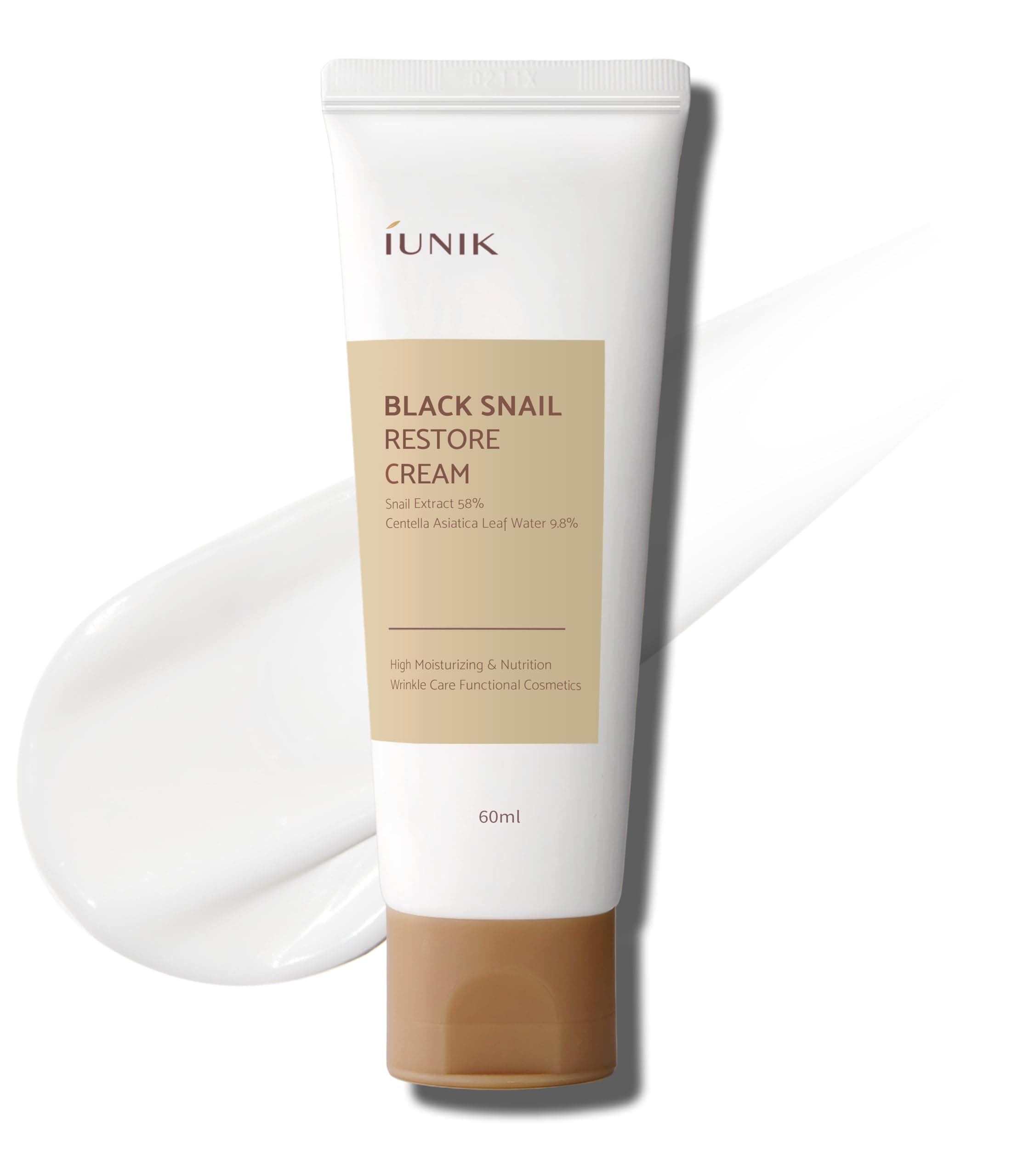 Black Snail Restore Cream - Firm Elasticity, Soothes Skin, Moisture the Tired Skin, Reduces Wrinkles, Korean Cosmetics, K-Beauty, Skincare, 60 ml
