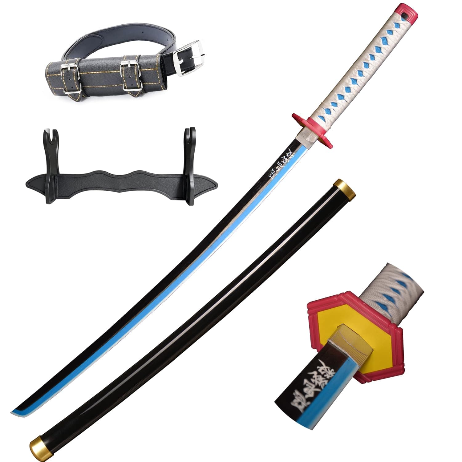 Cosplay Swords Tomioka Giyuu Samurai Katana Plastic Toy for Costume Play Halloween Cosplay Gift 40 in