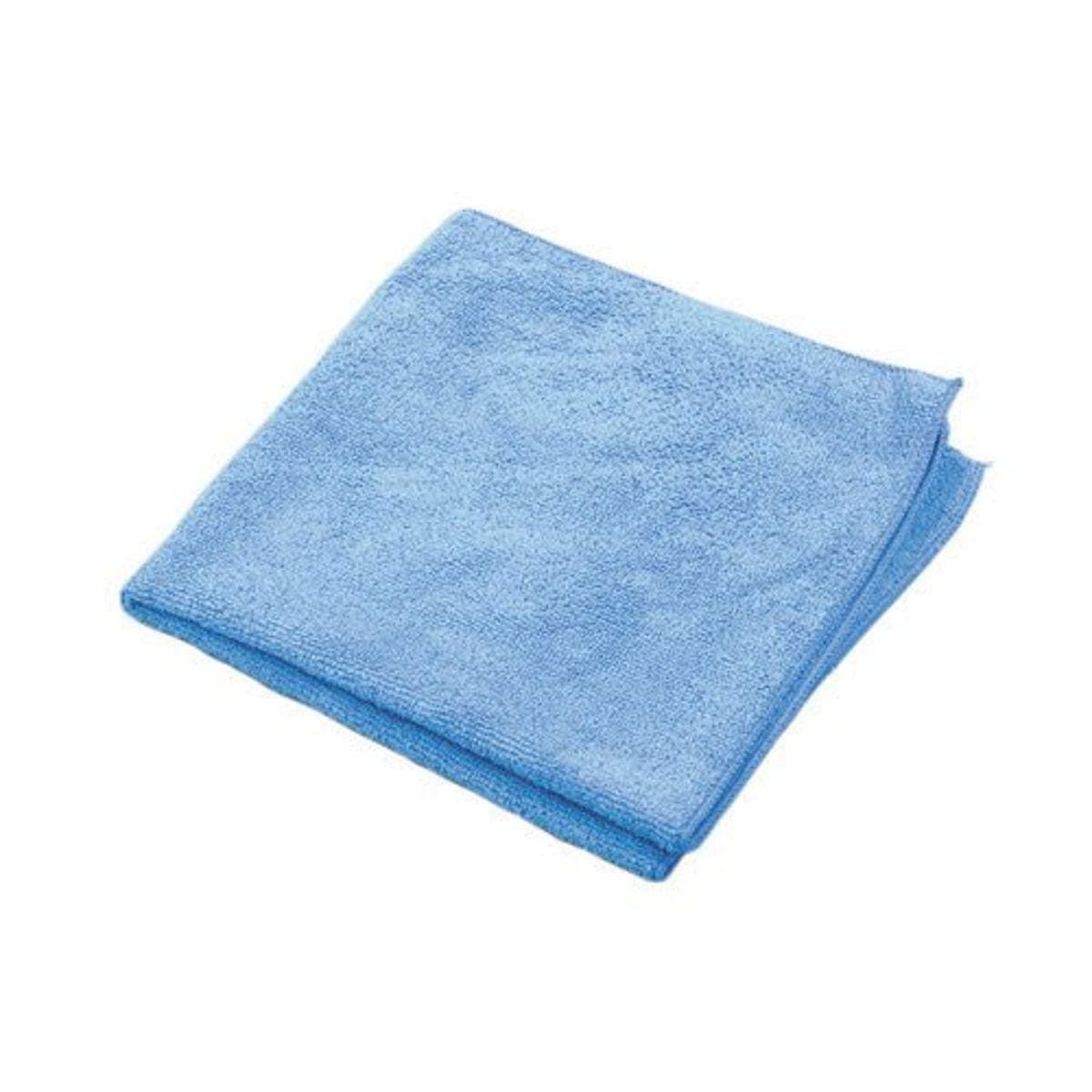 Microworks Microfiber Towel, 300 GSM 18 DZ/MC 16" x 16", Blue (Pack of 12)