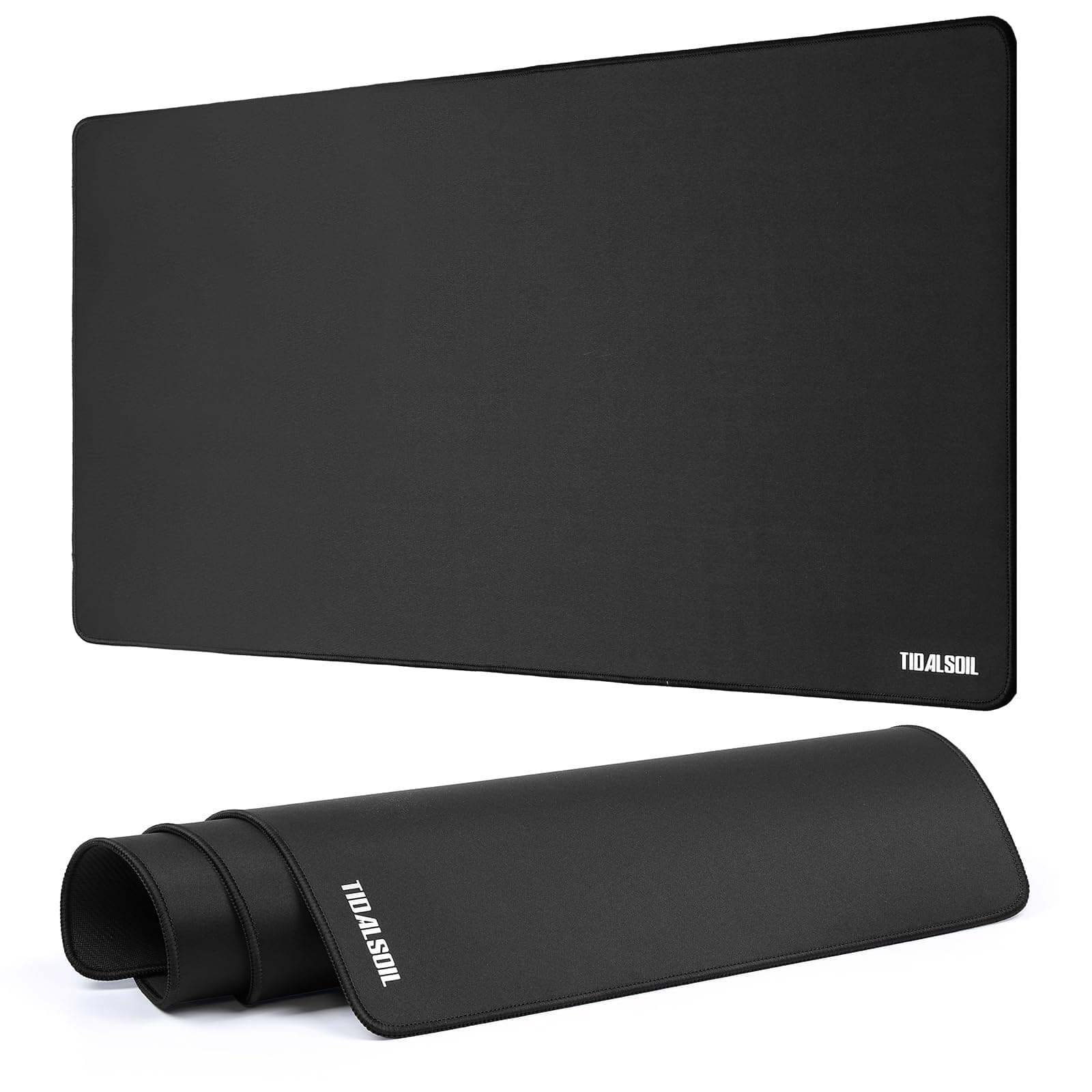 TIDALSOIL Large Gaming Mouse Pad XXL - 900x600mm Extra-Large Extended Desktop Mat with Non-Slip Base, Stitched Edge Mouse Pad, Smooth Surface, Suitable for Keyboards, Mice, Office, Gaming and Work