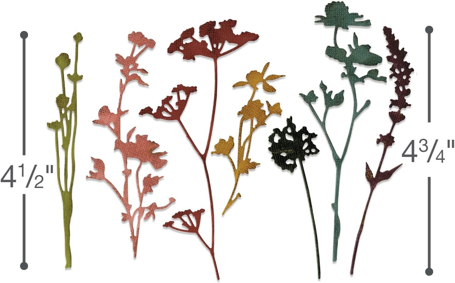 Holtz-Wildflowers Cutting Dies for Card Making,Cutting Dies Cut Stencils for DIY Scrapbooking Photo Album Decorative Embossing Paper Dies for Card Making Templated