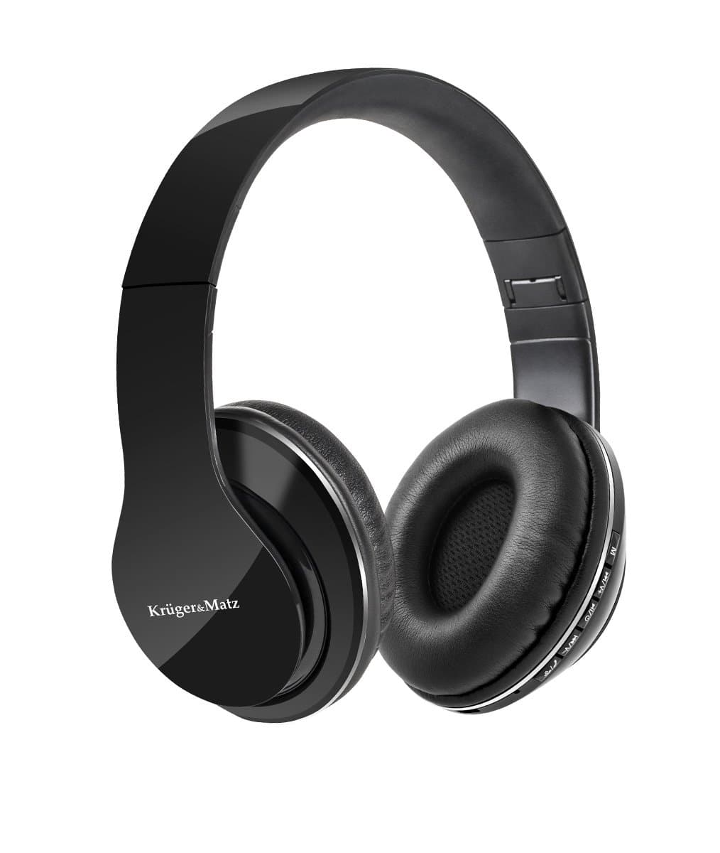 Kruger & Matz KM0622 Bluetooth Headphones Street BT Foldable, Supports Micro SD/TF Card – Black