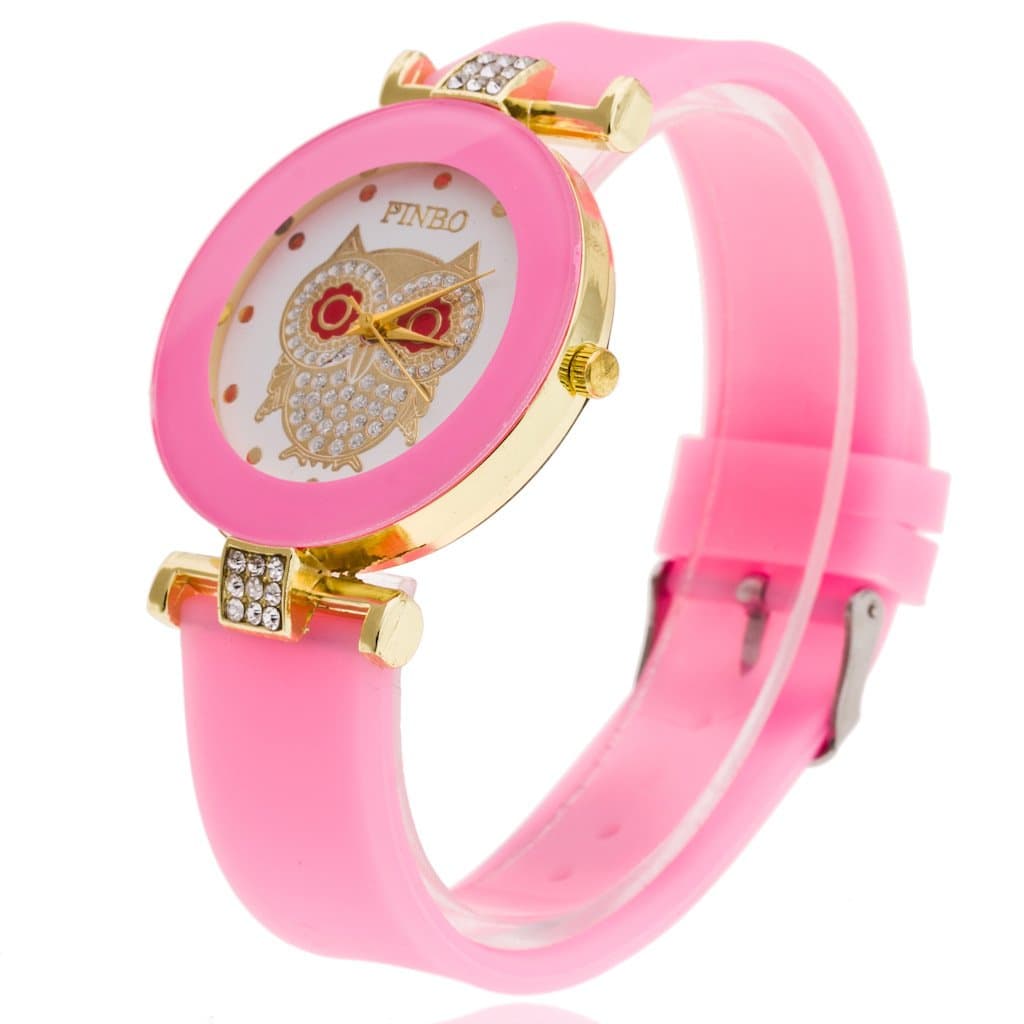 LNI Silicone Fashion Watch Cartoon Owl Ladies Watch Student Watch Random Color