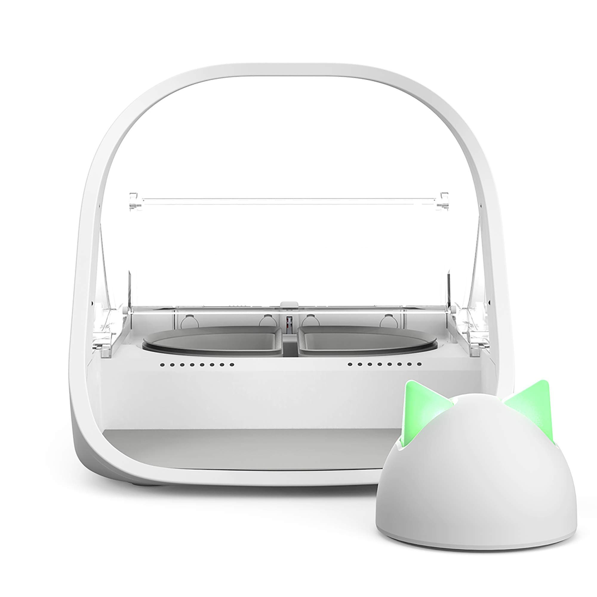 SureFeed Mikrochip Haustier-Futterstation mit Hub – WLAN-Link und App-gesteuert, weiß (4 x C-Batterien erforderlich)