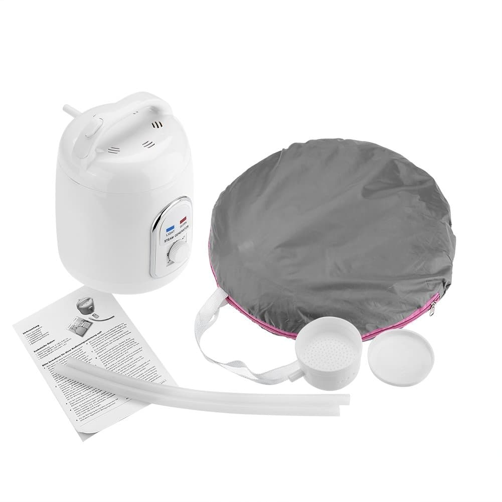 Aufee Sauna Steamer, 1.5L Portable Steame Sauna Tent Spa or Home Personal Spa, Indoor Foldable Steam Pot Machine for Body Slimming Therapy (UK Plug)