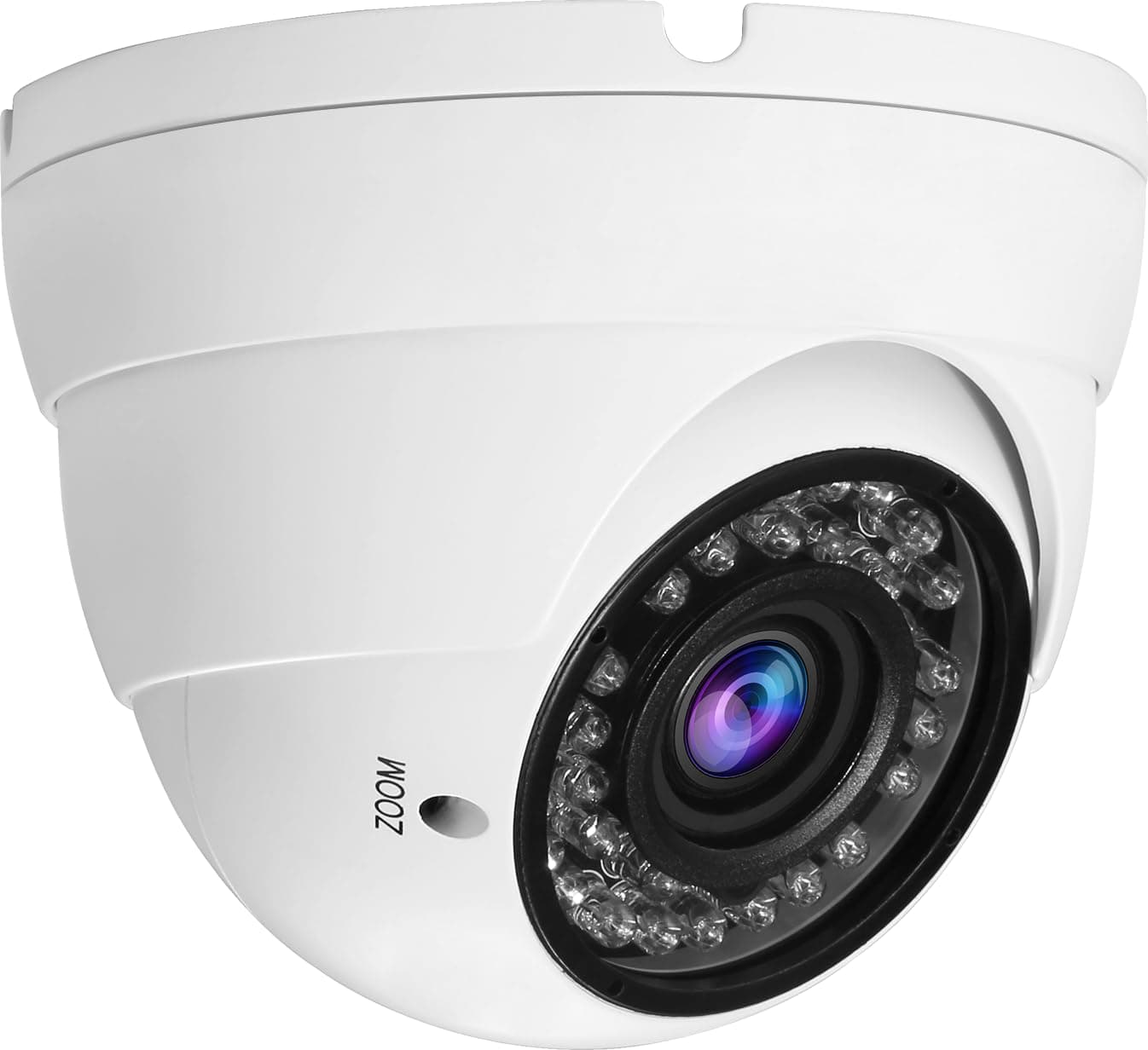 1080P Dome Security Camera HD 4-In-1 CCTV Camera 2.8mm-12mm Varifocal Lens 100ft IR Day/Night Monitoring IP66,Compatible with 1080P-AHD/CVI/TVI&CVBS DVR (White)