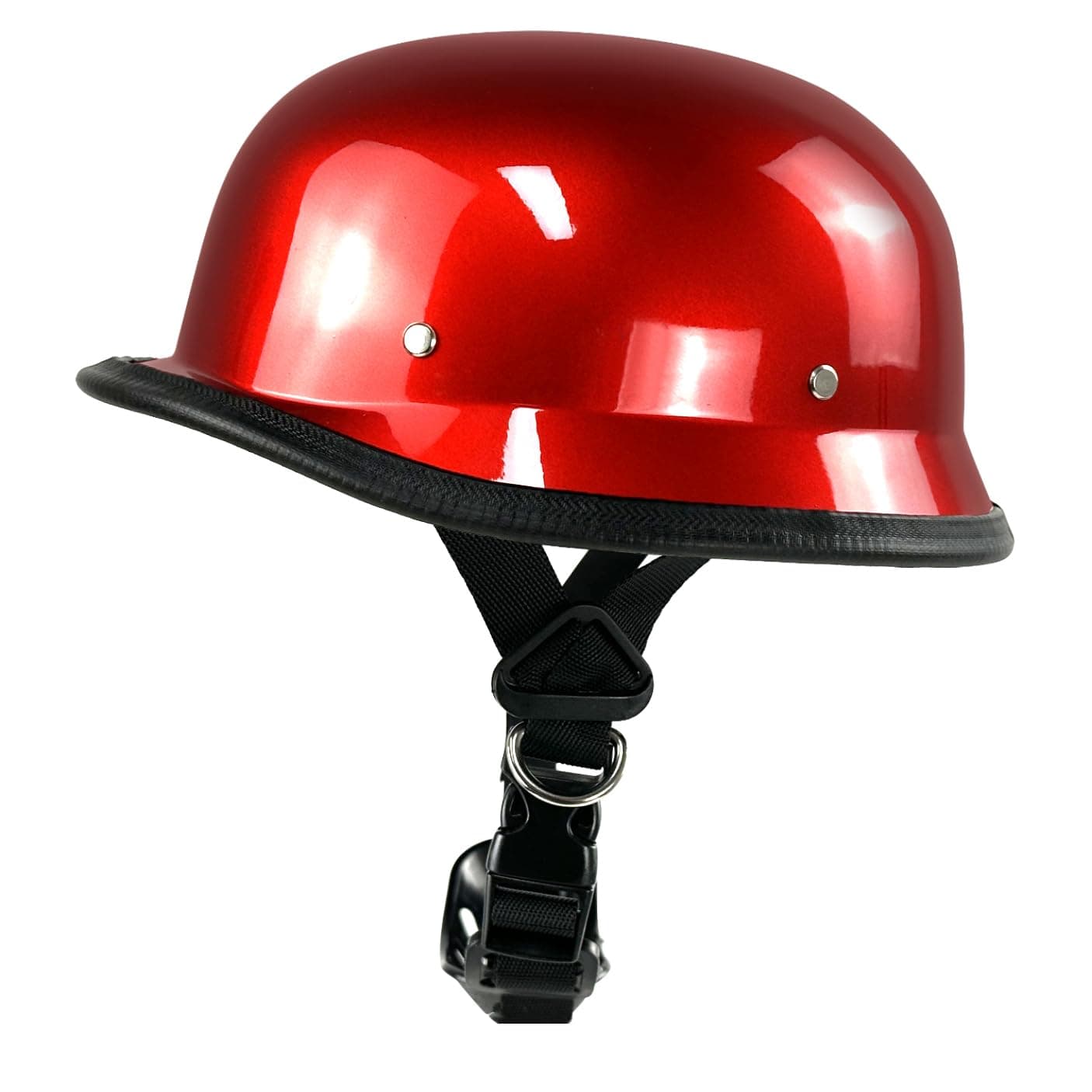 German Style Motorcycle Helmet,Adult Half Helmet Open Face DOT Approved, Motorcycle Cruiser Scooter Cool Helmet