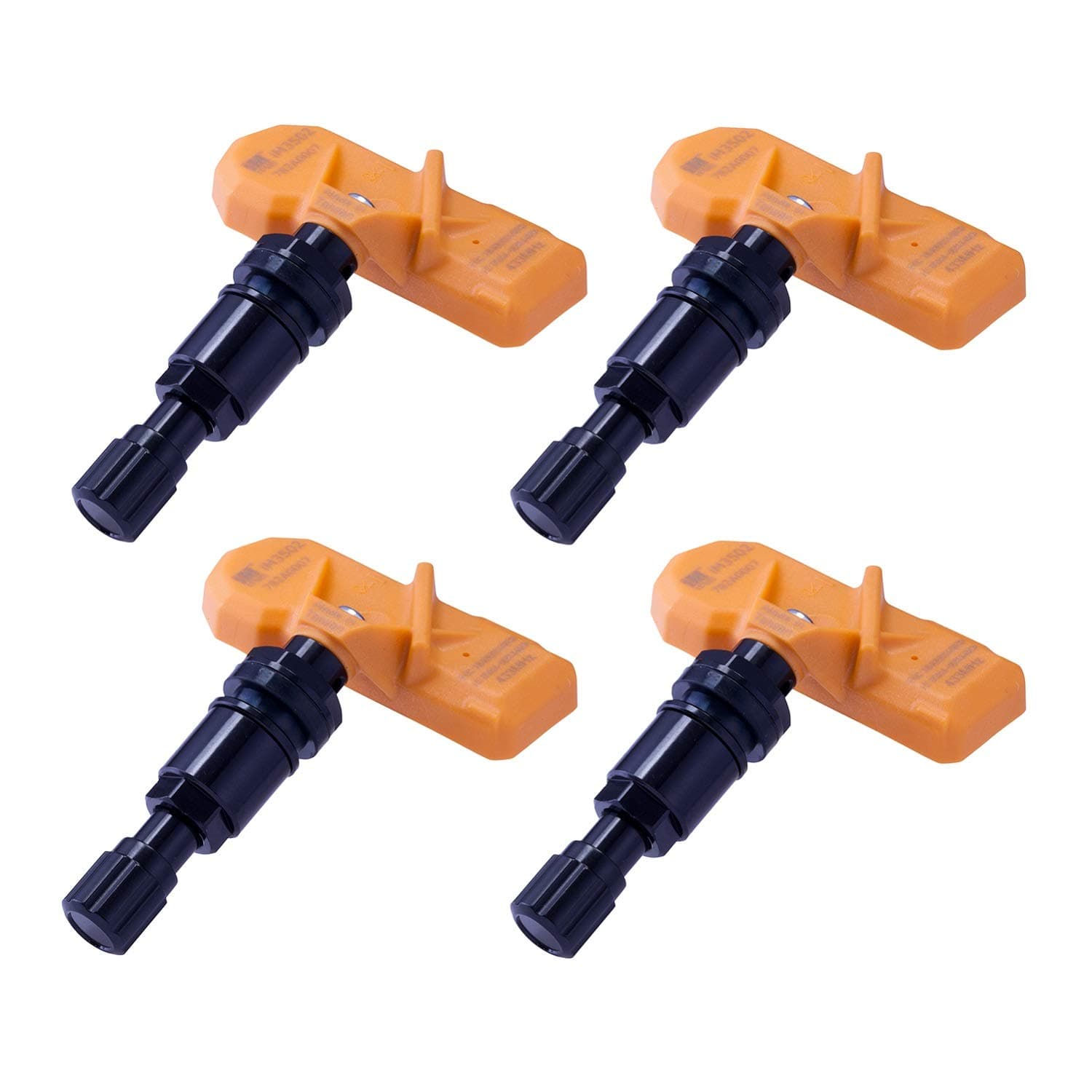 IM1003 TPMS Sensor 315MHz – Black Stem Tire Pressure Sensors - Pre-Programmed Tire Sensor for Cars - Ready to Install Tpms Sensors Compatible for Acura, Honda, Hyundai & More - Pack of 4