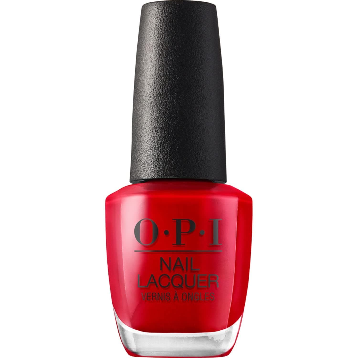 OPI Classic Nail Lacquer, 7 Days Wear, Chip-resistant, High-Shine Color Nail Polish, Big Apple Red, Red, 15ml