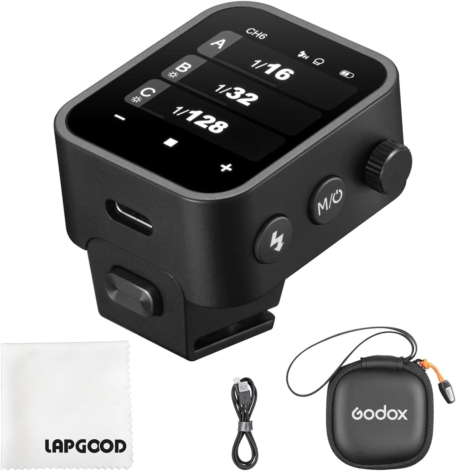 Godox X3C X3 C X3-C TTL Wireless Flash Trigger Compatible for Canon Camera, LED Touchscreen Flash Transmitter, Built-in Lithium Battery Quick Charge