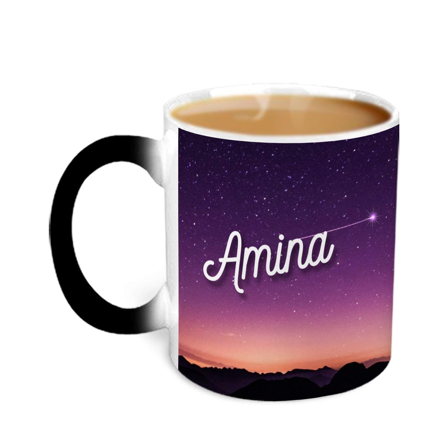 Hot Muggs® You're the Magic… Amina Magic Mug Personalised Name Ceramic, 315ml, 1 Unit