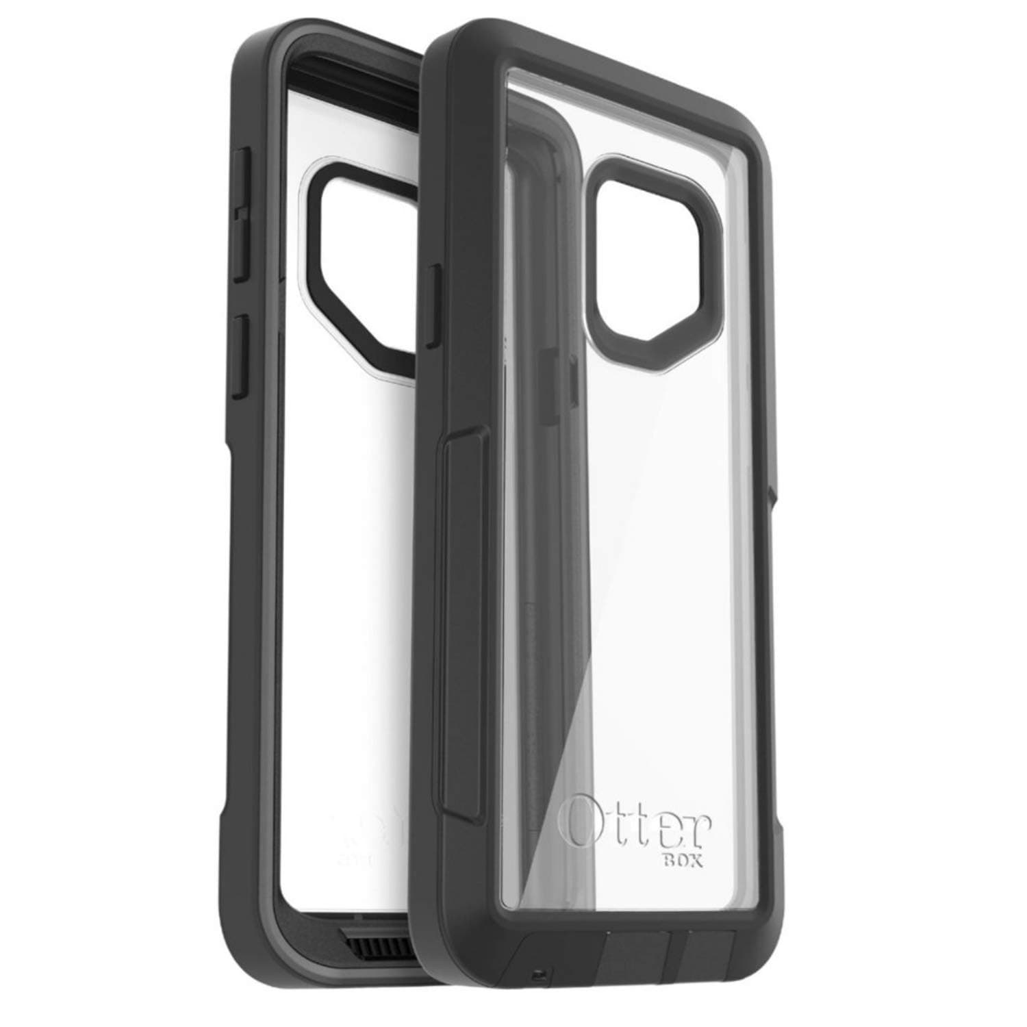 OtterBox Pursuit Series Case for Samsung Galaxy S9 - Retail Packaging (Black Clear)