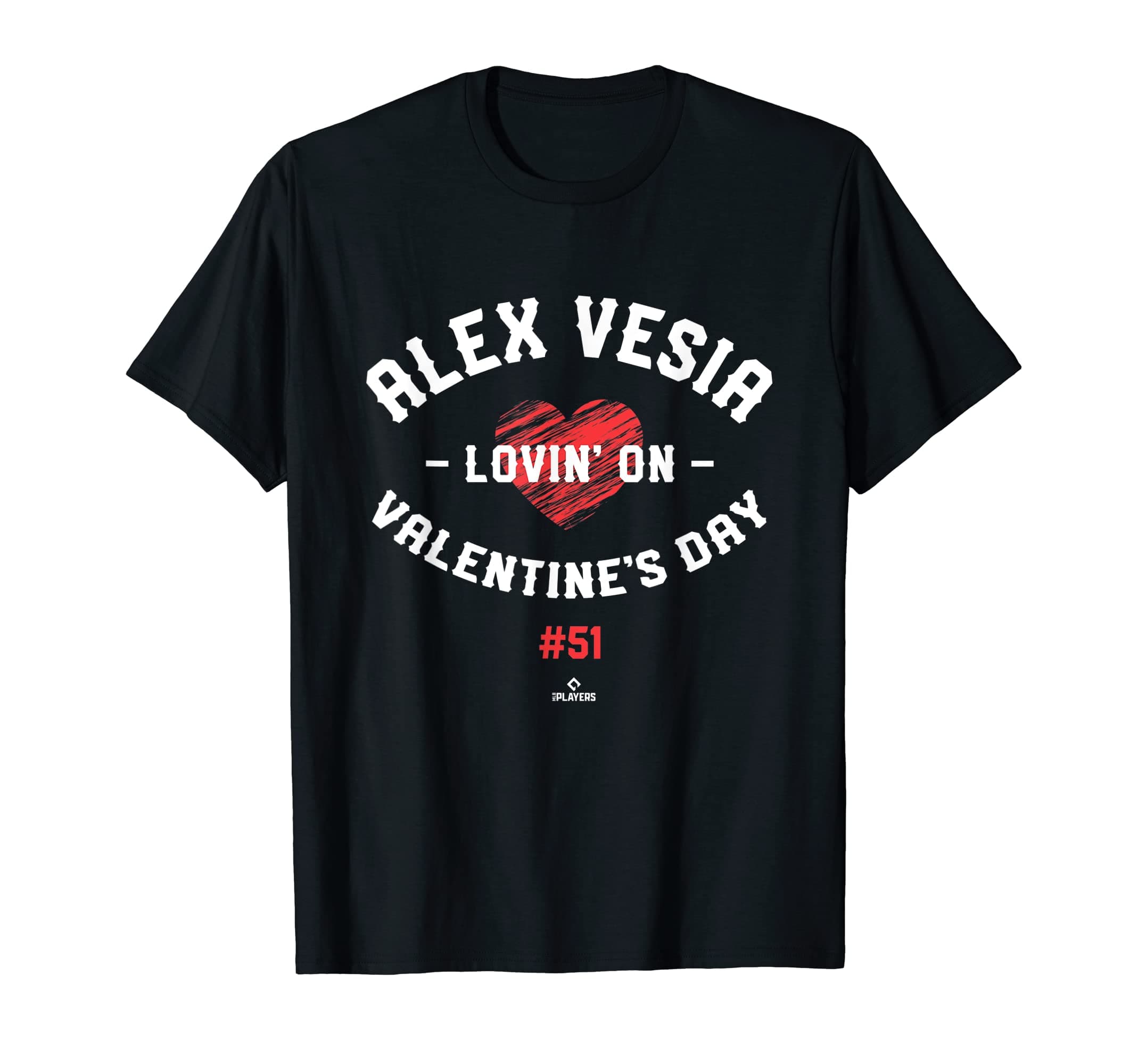 Alex Vesia Lovin' Valentines Day Los Angeles Baseball T-Shirt