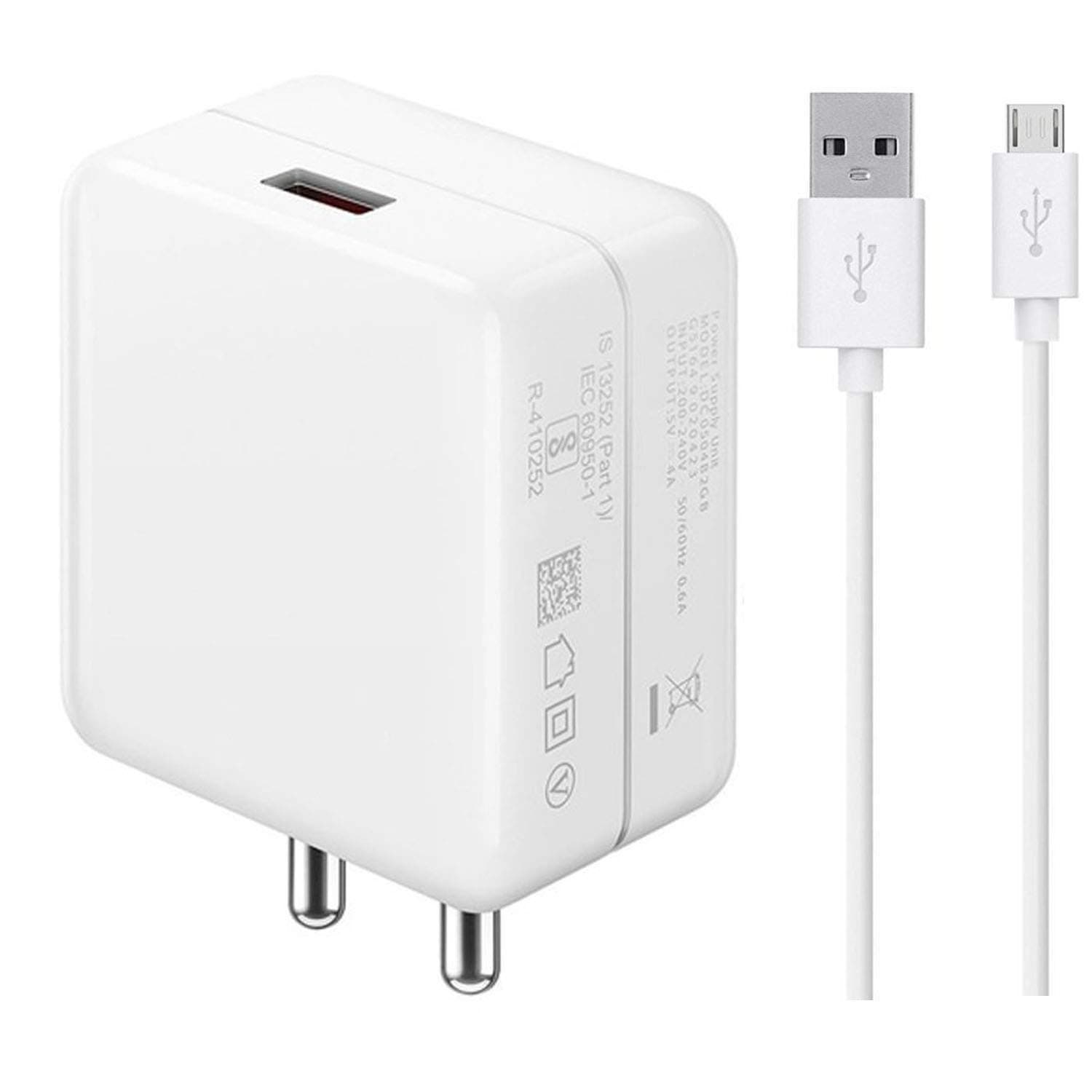 65W Charger for iBall 5Q Gold 4G, 5K Infinito2, 5N Dude, 5L Rider, Cobalt Solus 4G, Sprinter 4G, 4.5C Magnifico with Micro USB Cable (DS7)