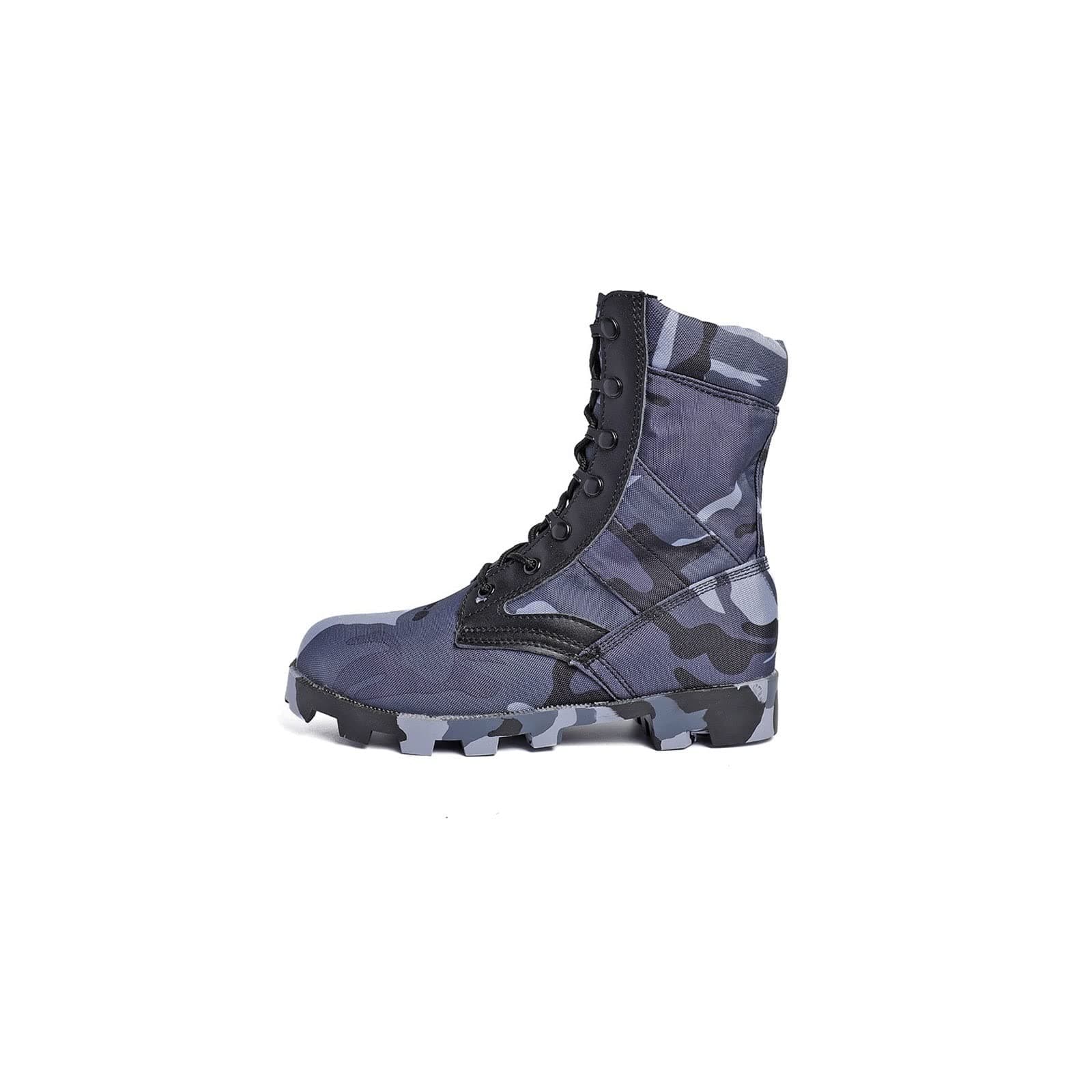 ZALHINZALHIN Boots for Men. Summer Man Ankle Boots Military Shoes Genuine Leather Shoes For Men Army Boots (Color : Hortel�, Size : 43)