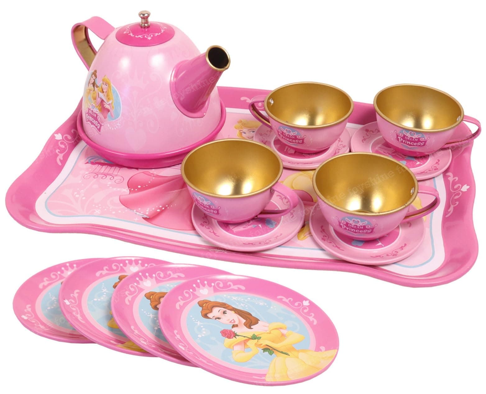 Toyshine 16 Pcs Stainless Steel Kitchen Set Tea Party Kitchen Set Toy for Girls Boys - Model B